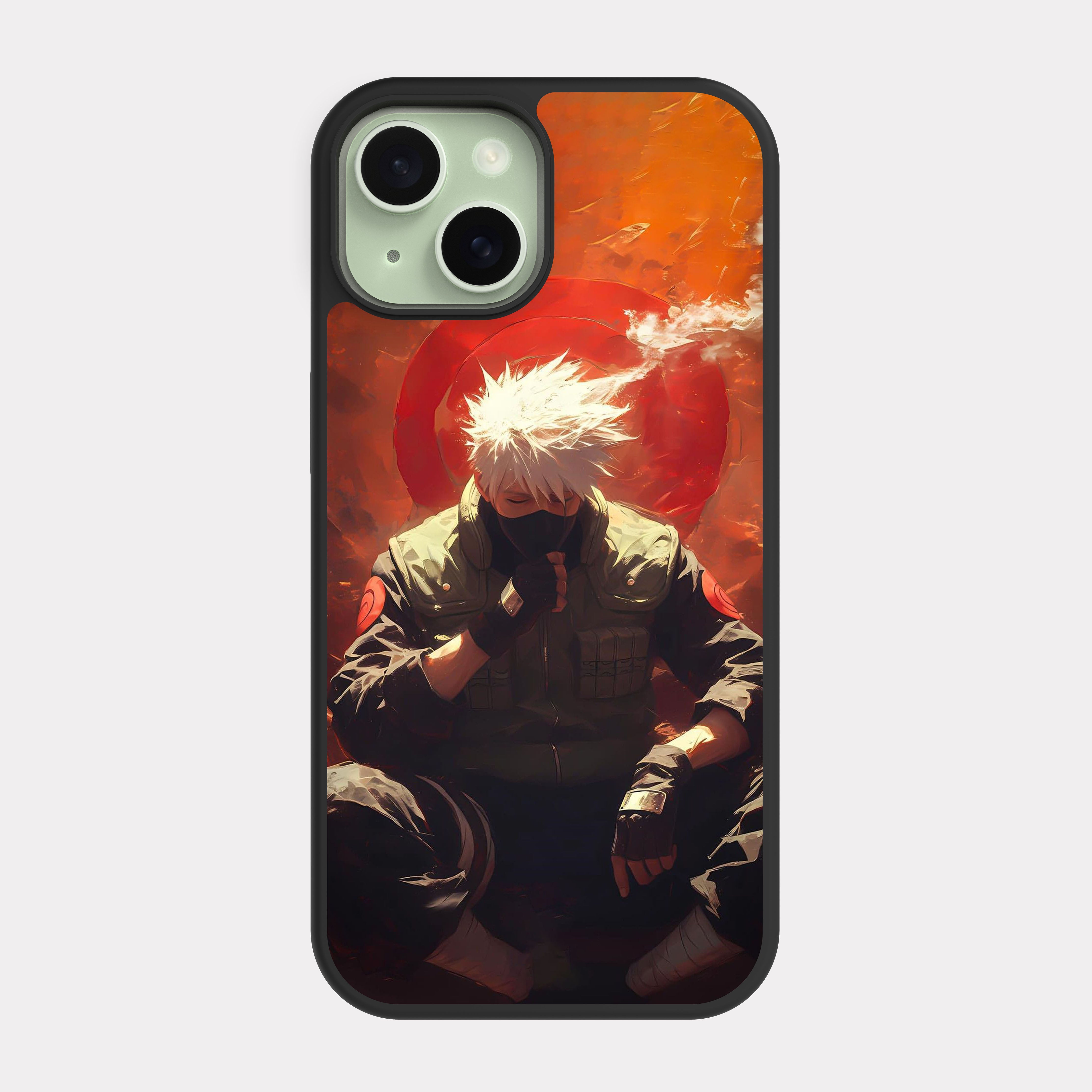 iPhone 15 case cover Naruto Kakashi Orange