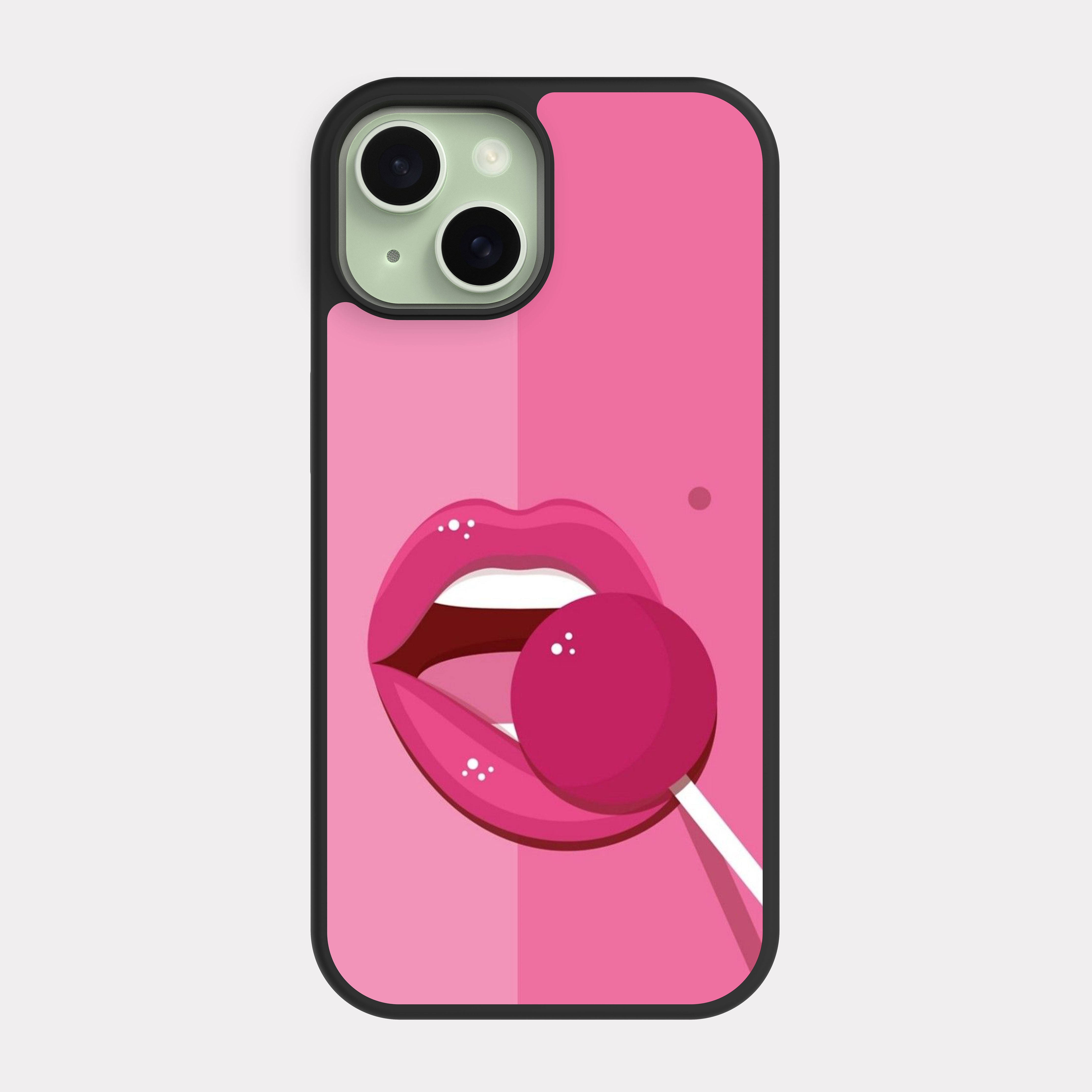 iPhone 15 case cover Attractive Pink White
