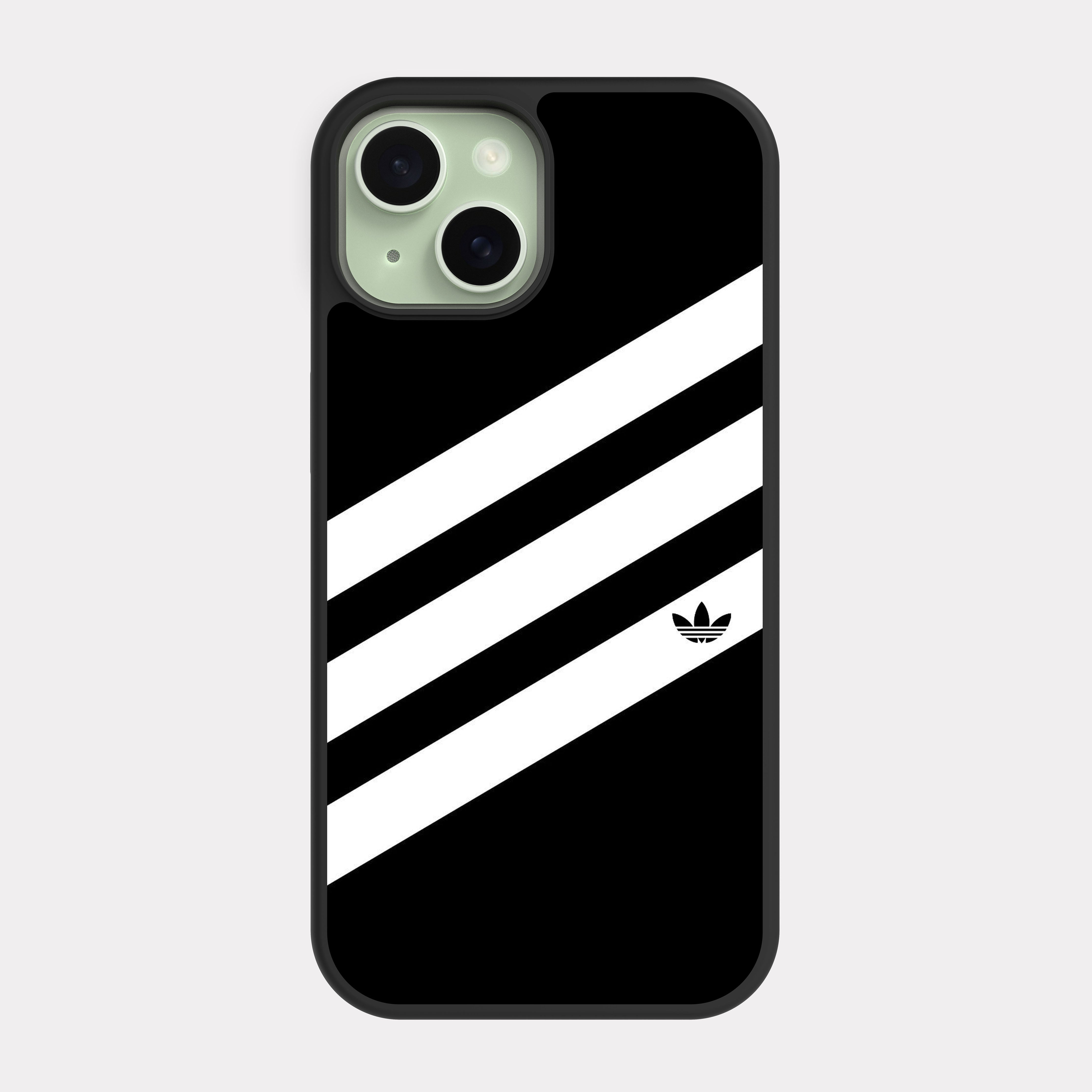 iPhone 15 case cover Adidas White Black