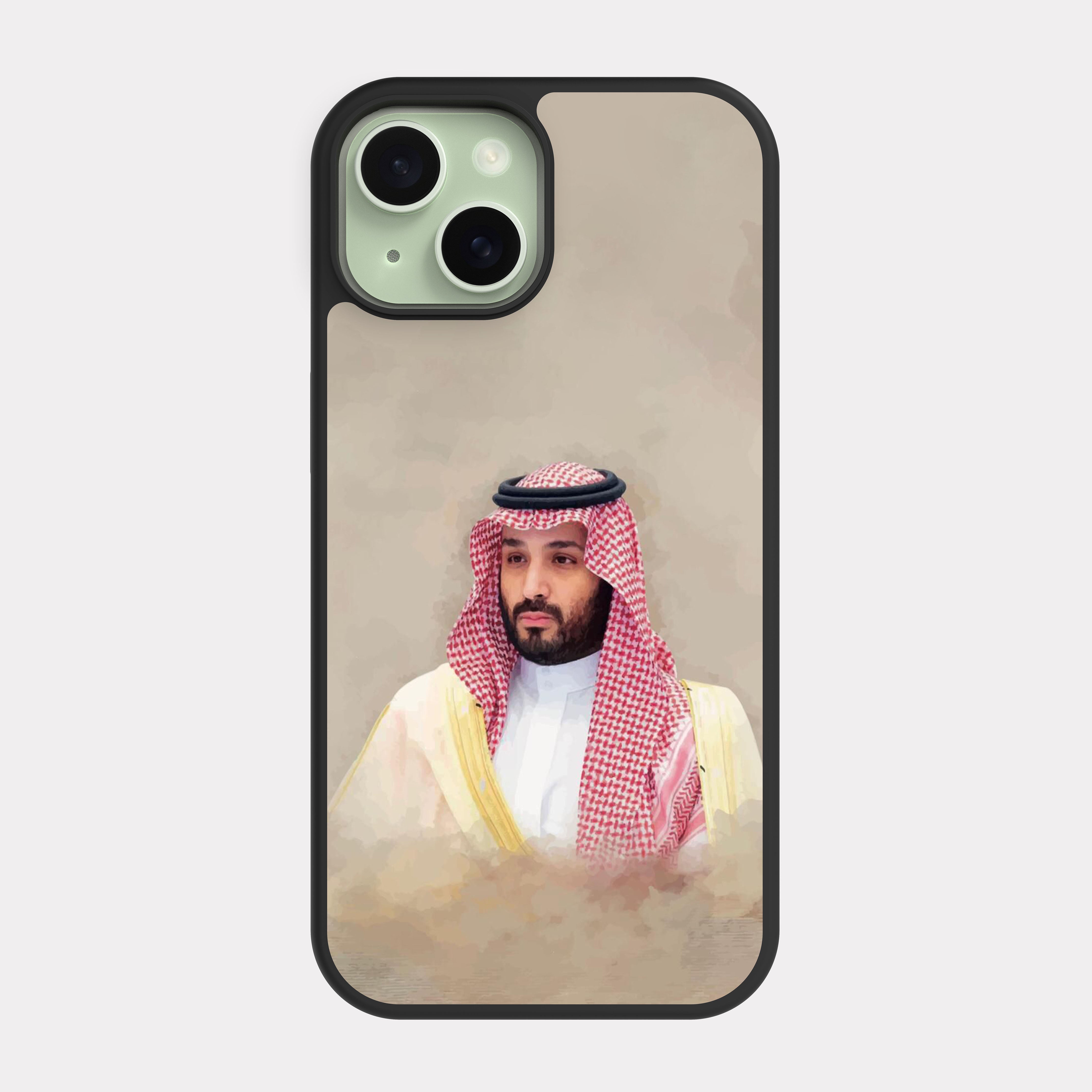 iPhone 15 case cover Prince Mohammed bin Salman MBS Red Beige