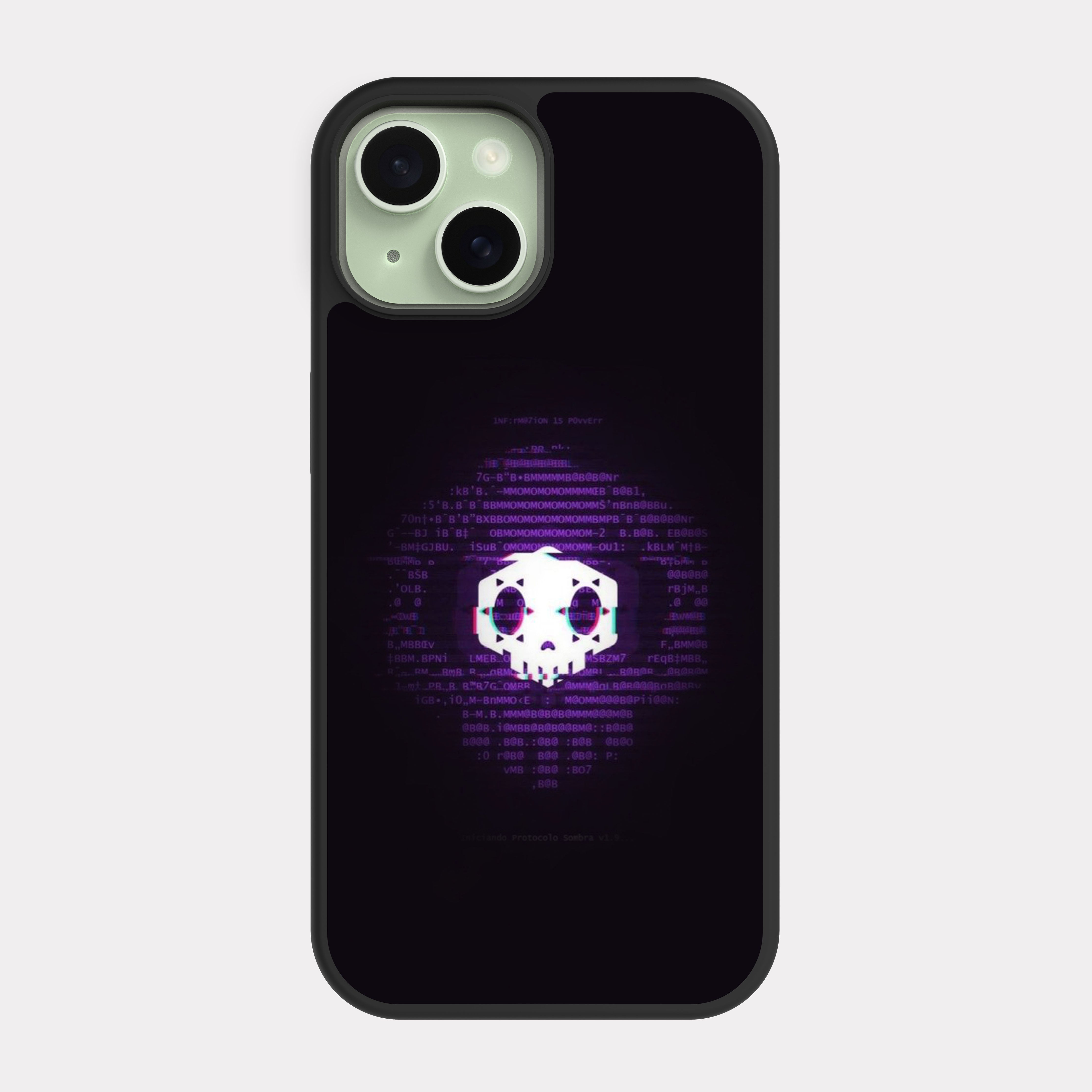 iPhone 15 case cover Gamer Hacker Purple