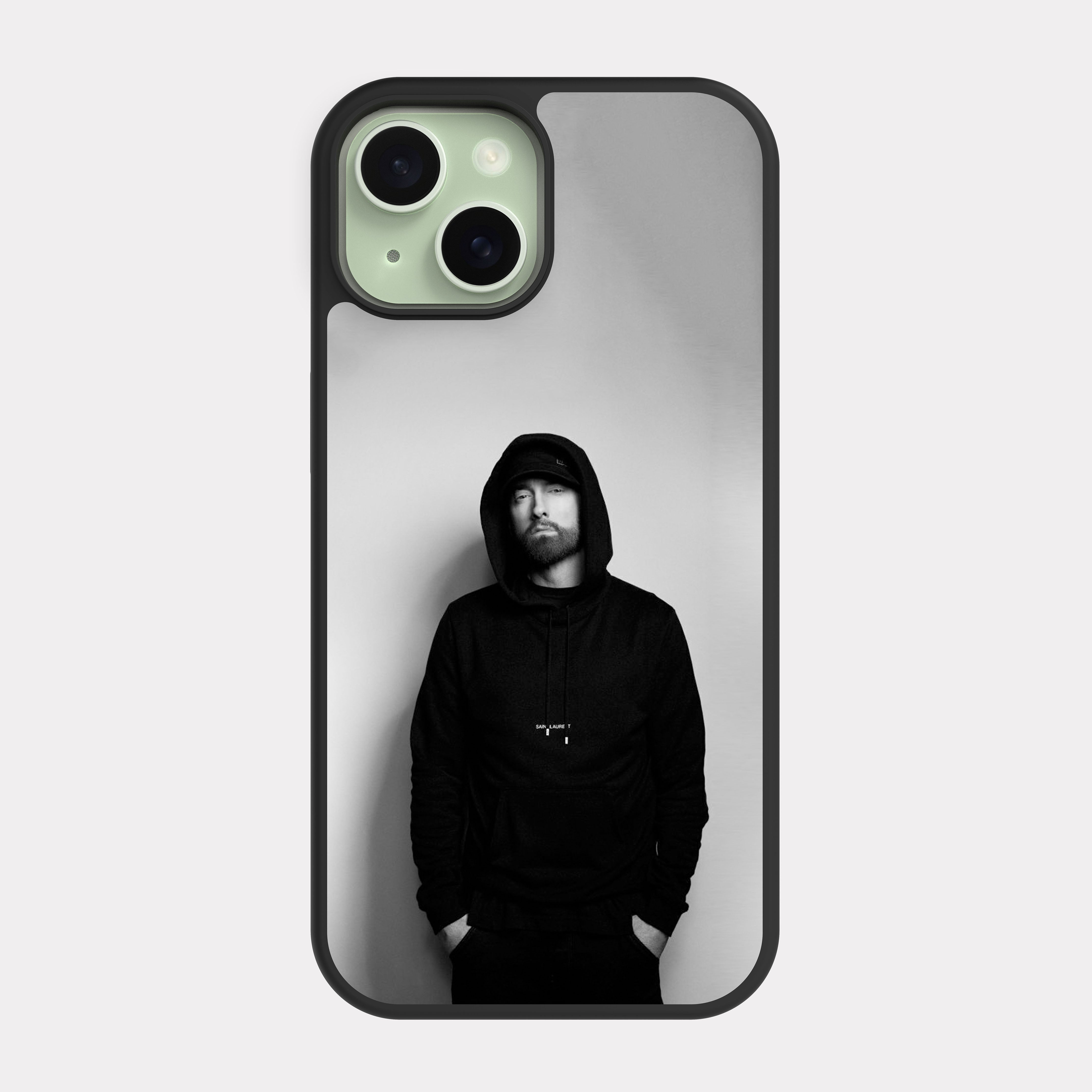 iPhone 15 case cover Black Eminem Rap