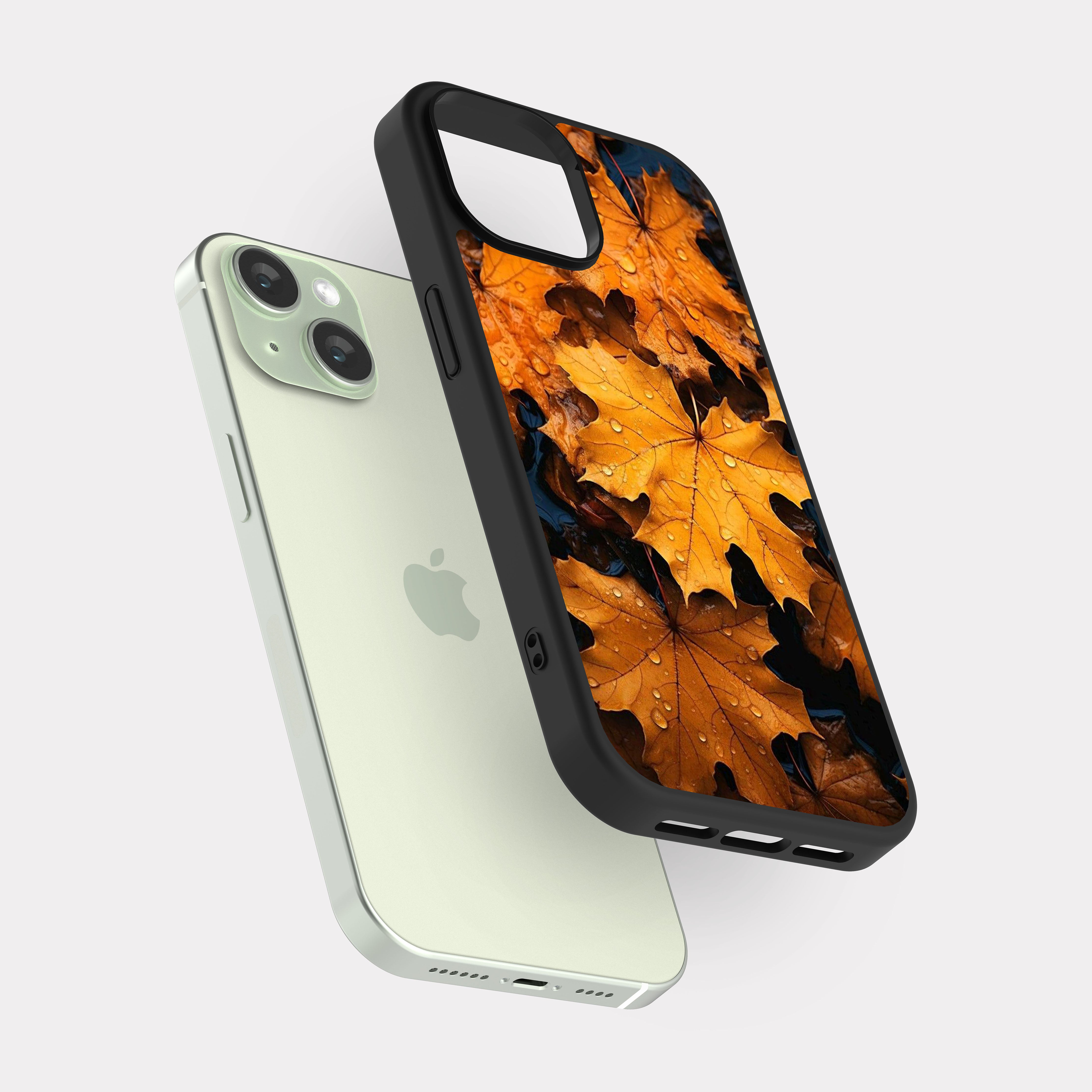 iPhone 15 case cover Tree Leaves Yellow
