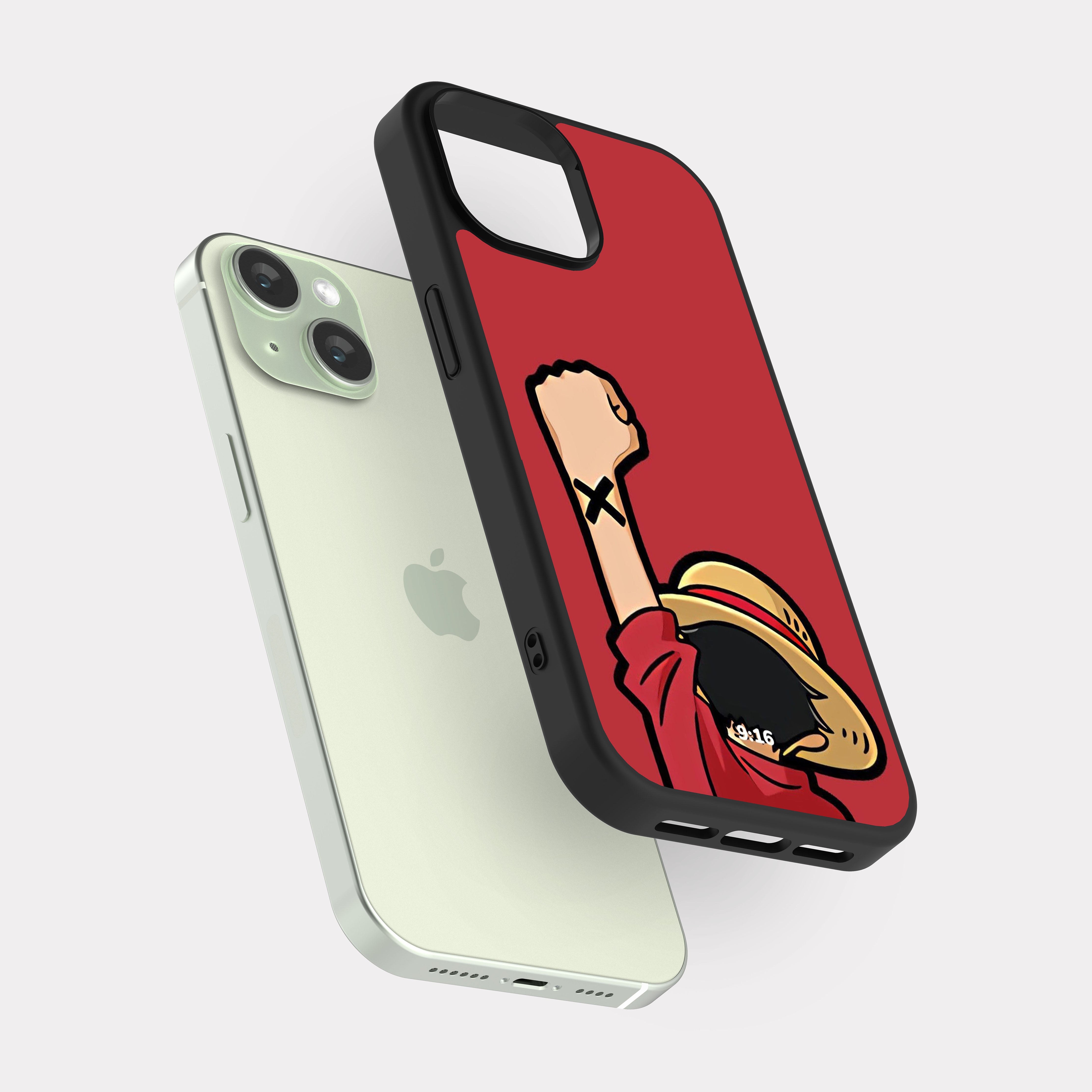 iPhone 15 case cover One Piece Luffy Red