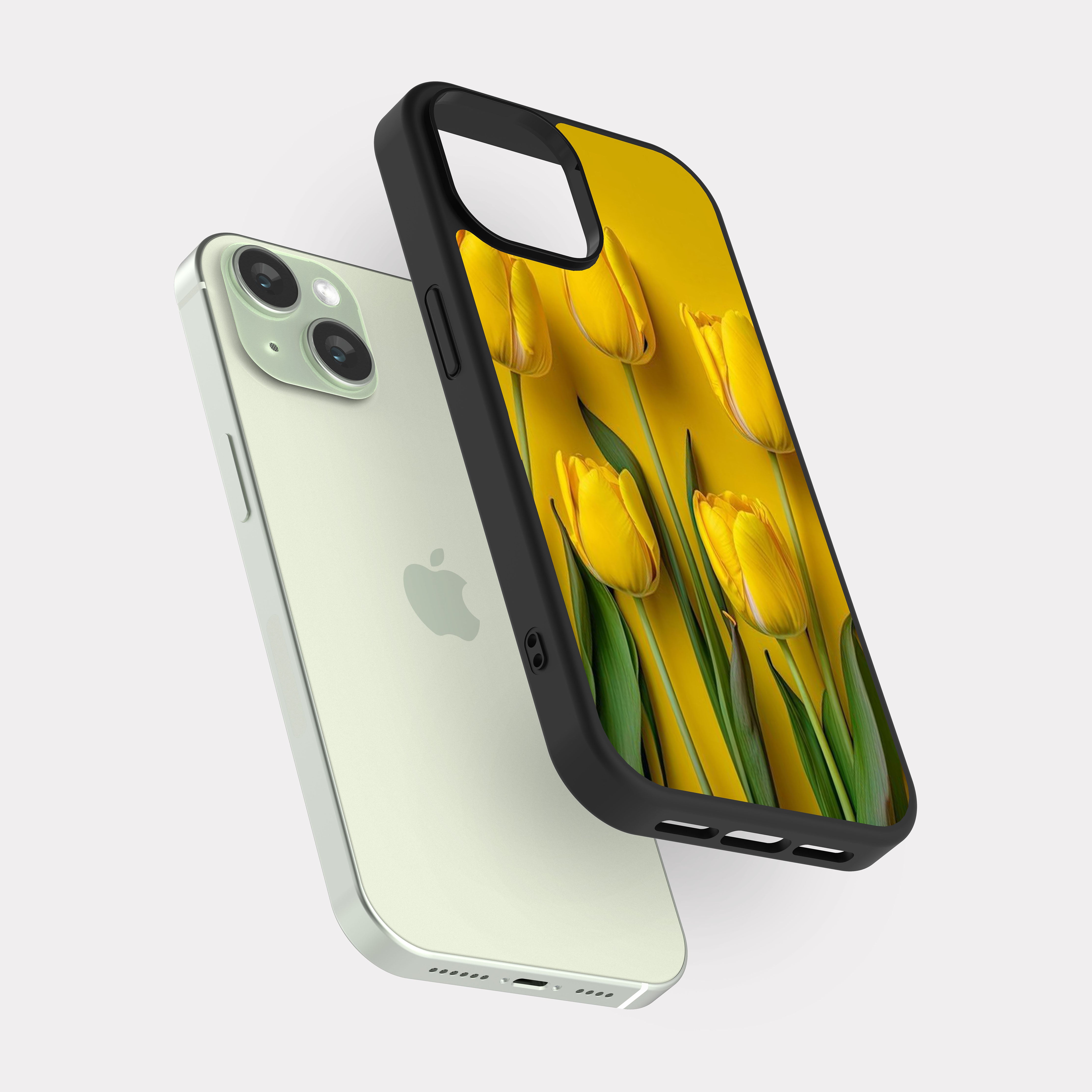 iPhone 15 case cover Flowers Yellow
