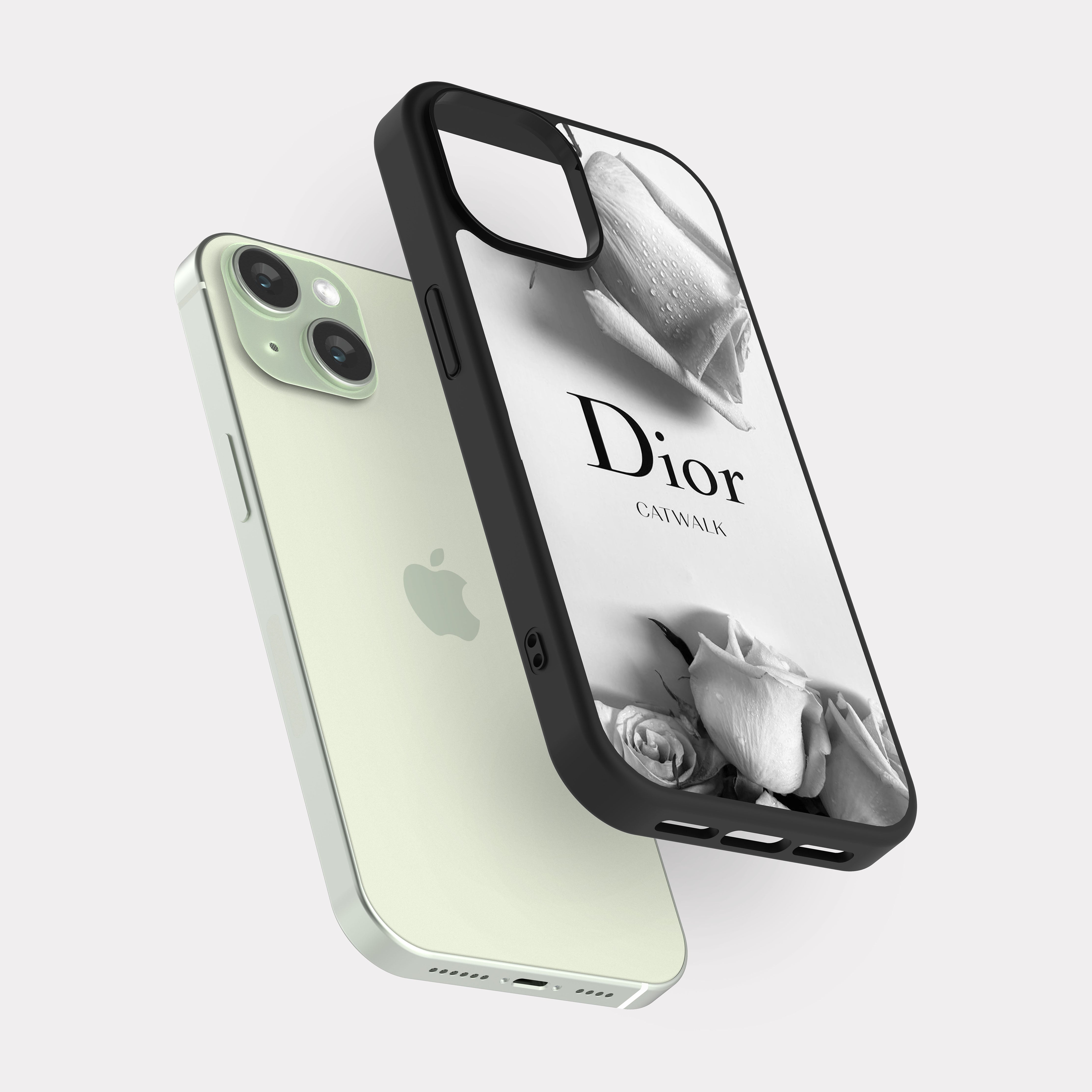 iPhone 15 case cover Dior White