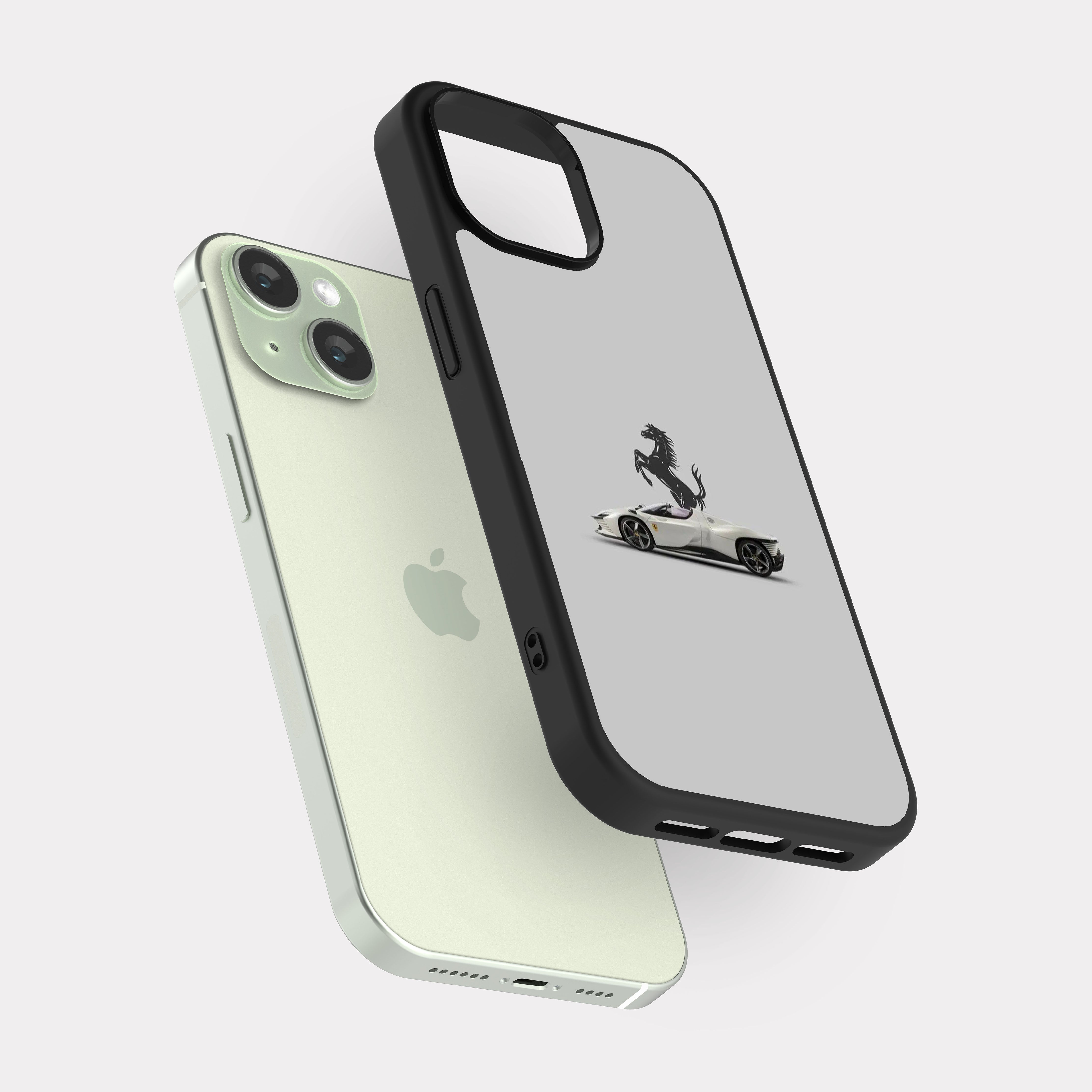 iPhone 15 case cover Ferrari SF90 Stradale Grey