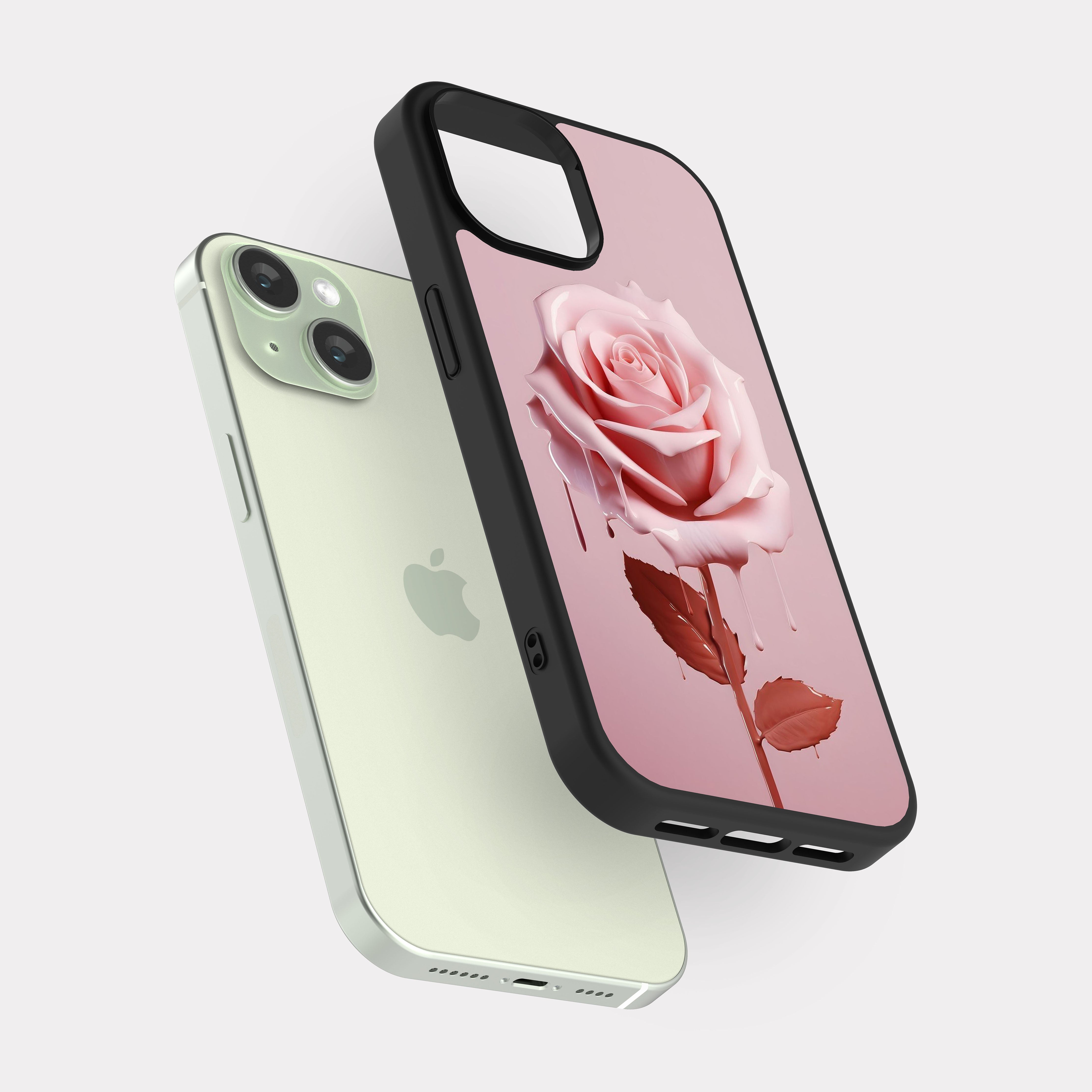 iPhone 15 case cover Juri Roses Pink
