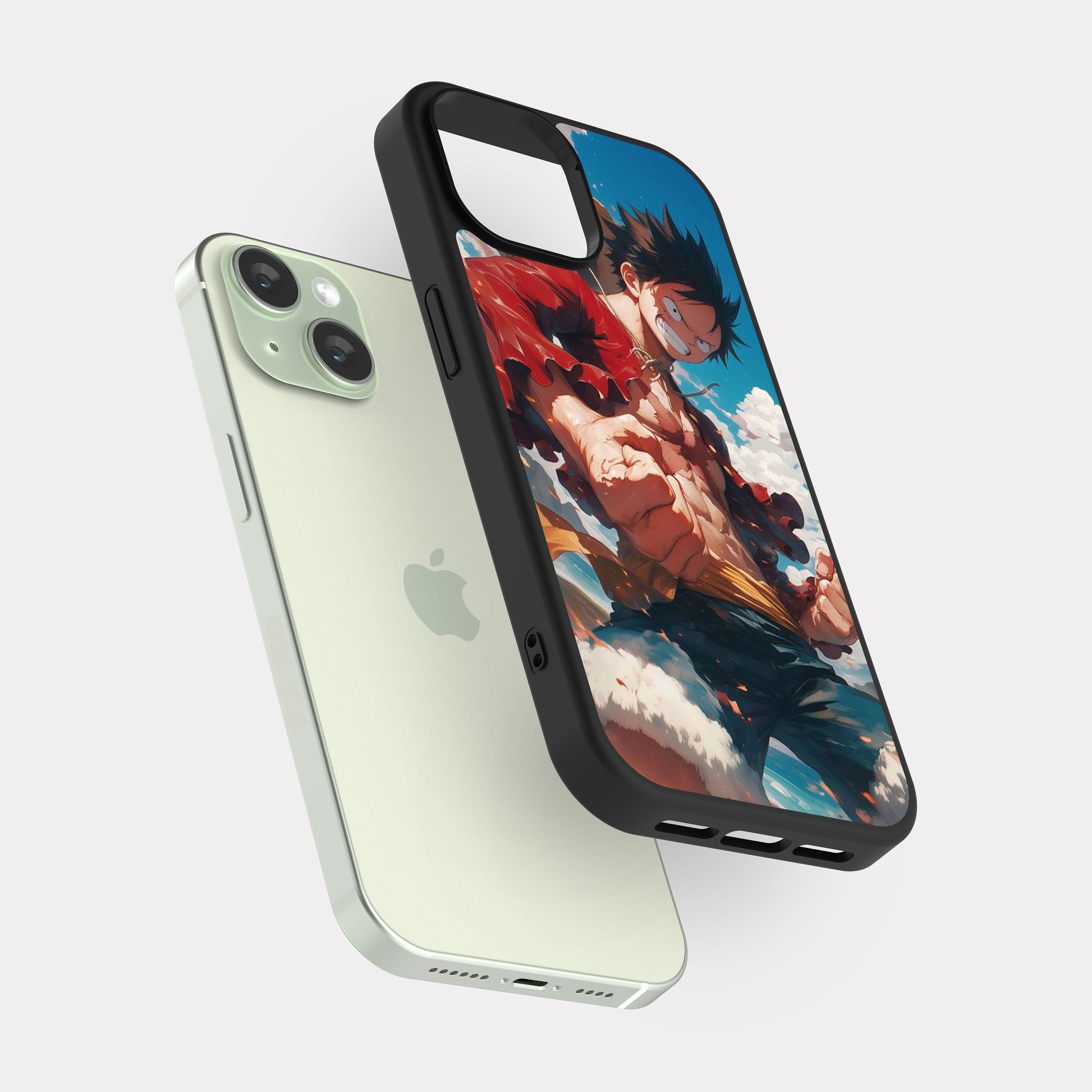 iPhone 15 case cover One Piece Monkey D. Luffy Multicolour