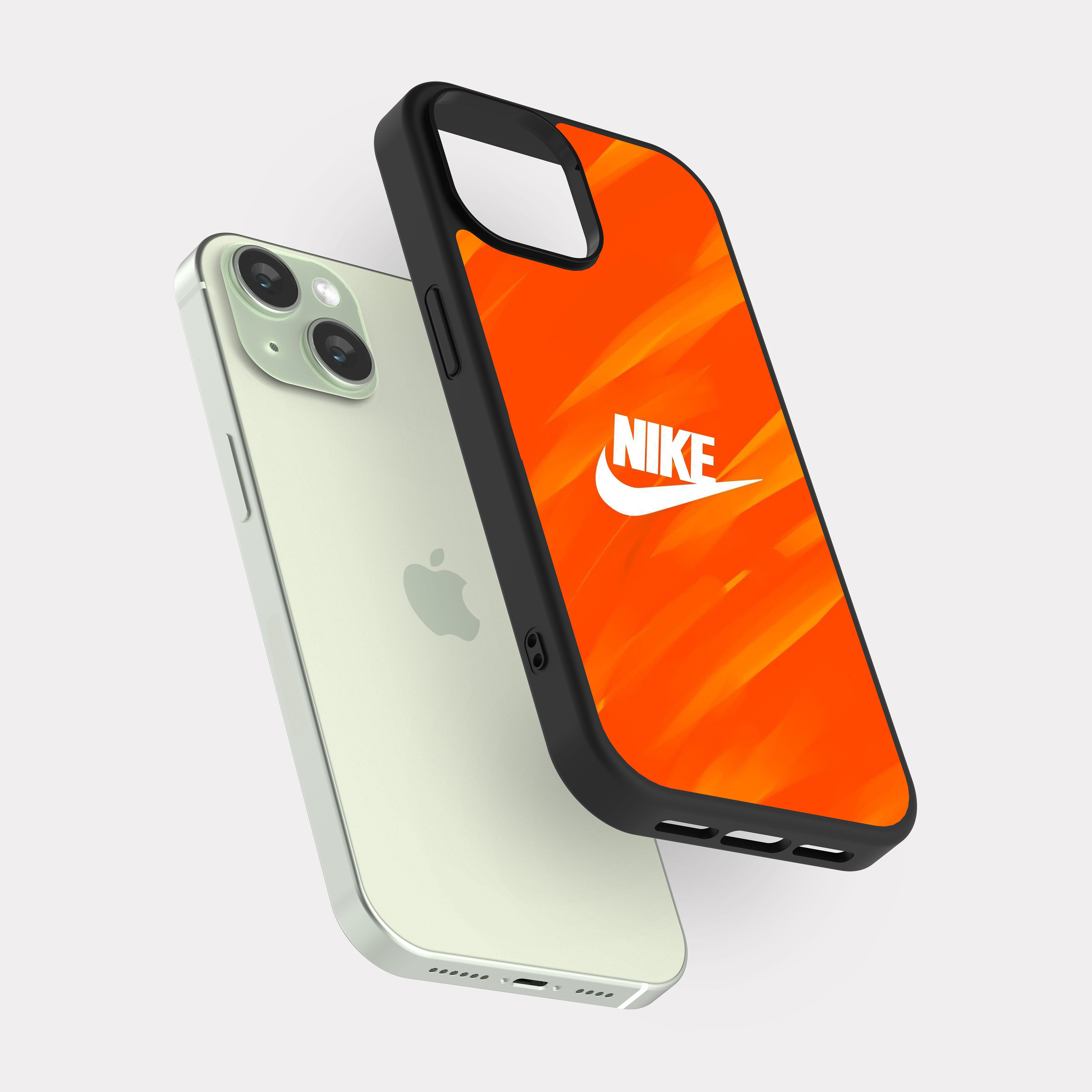 iPhone 15 case cover Nike Orange White