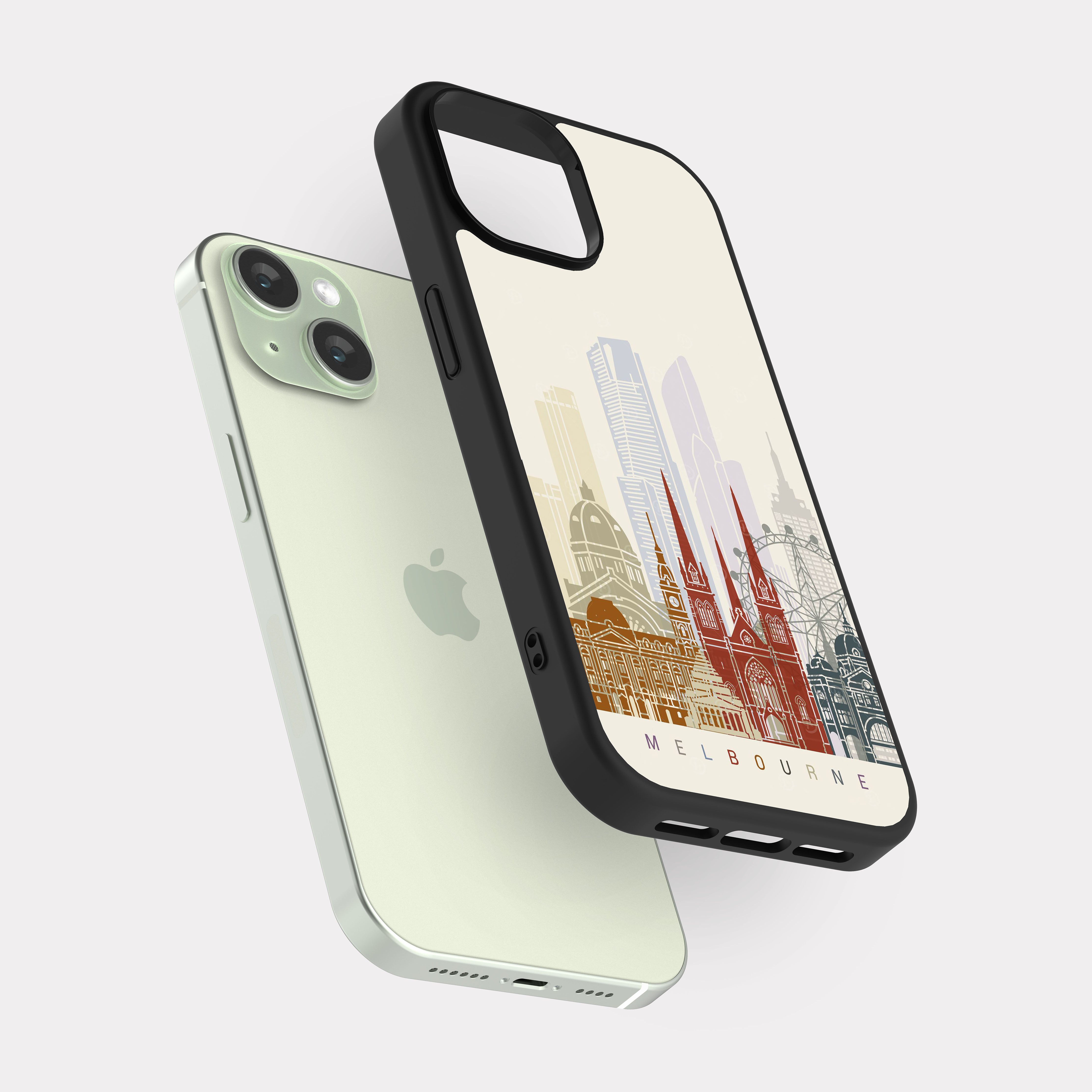 iPhone 15 case cover Melbourne City Multicolour
