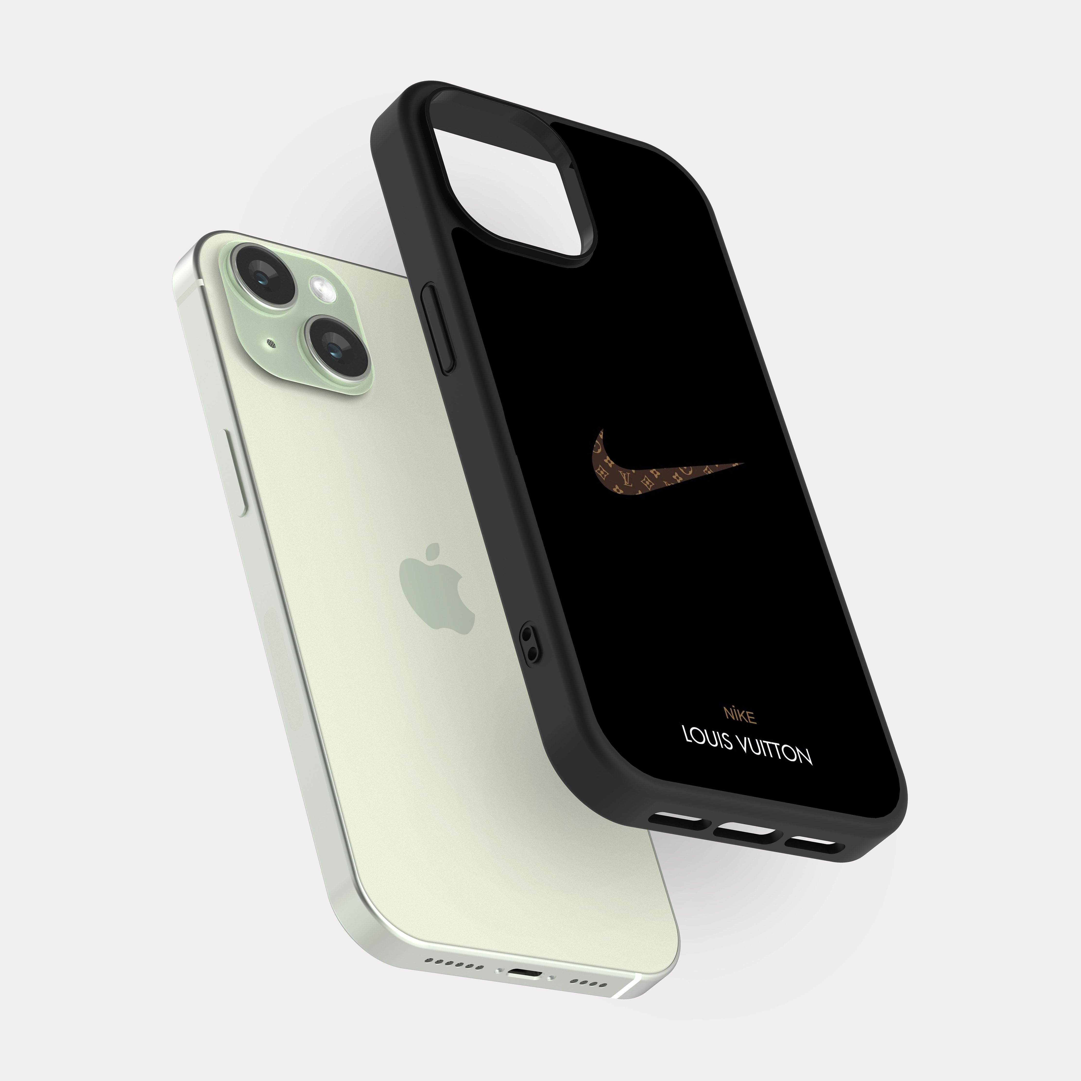 iPhone 15 case cover Nike And Louis Vuitton Black