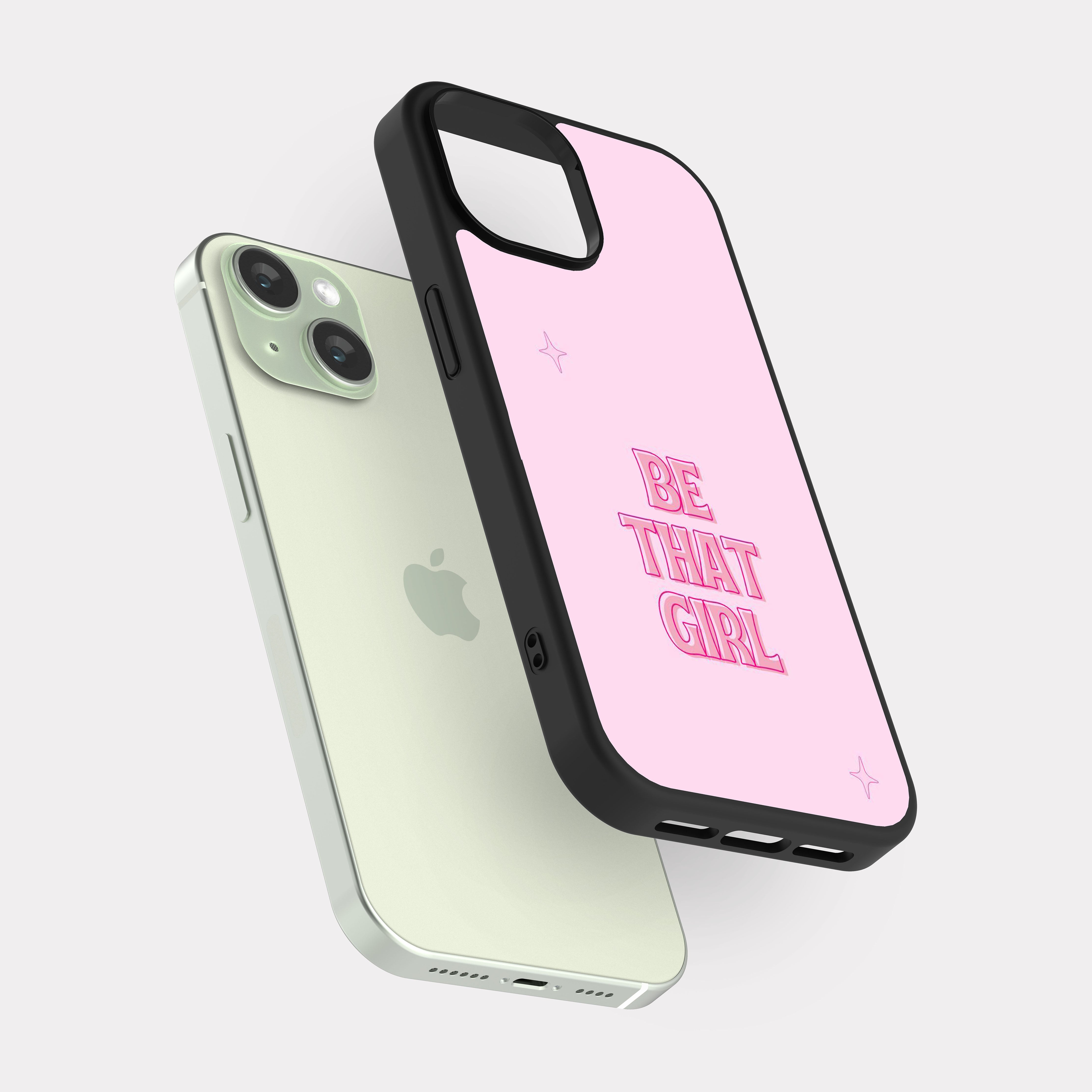 iPhone 15 case cover English Quote Be That Girl