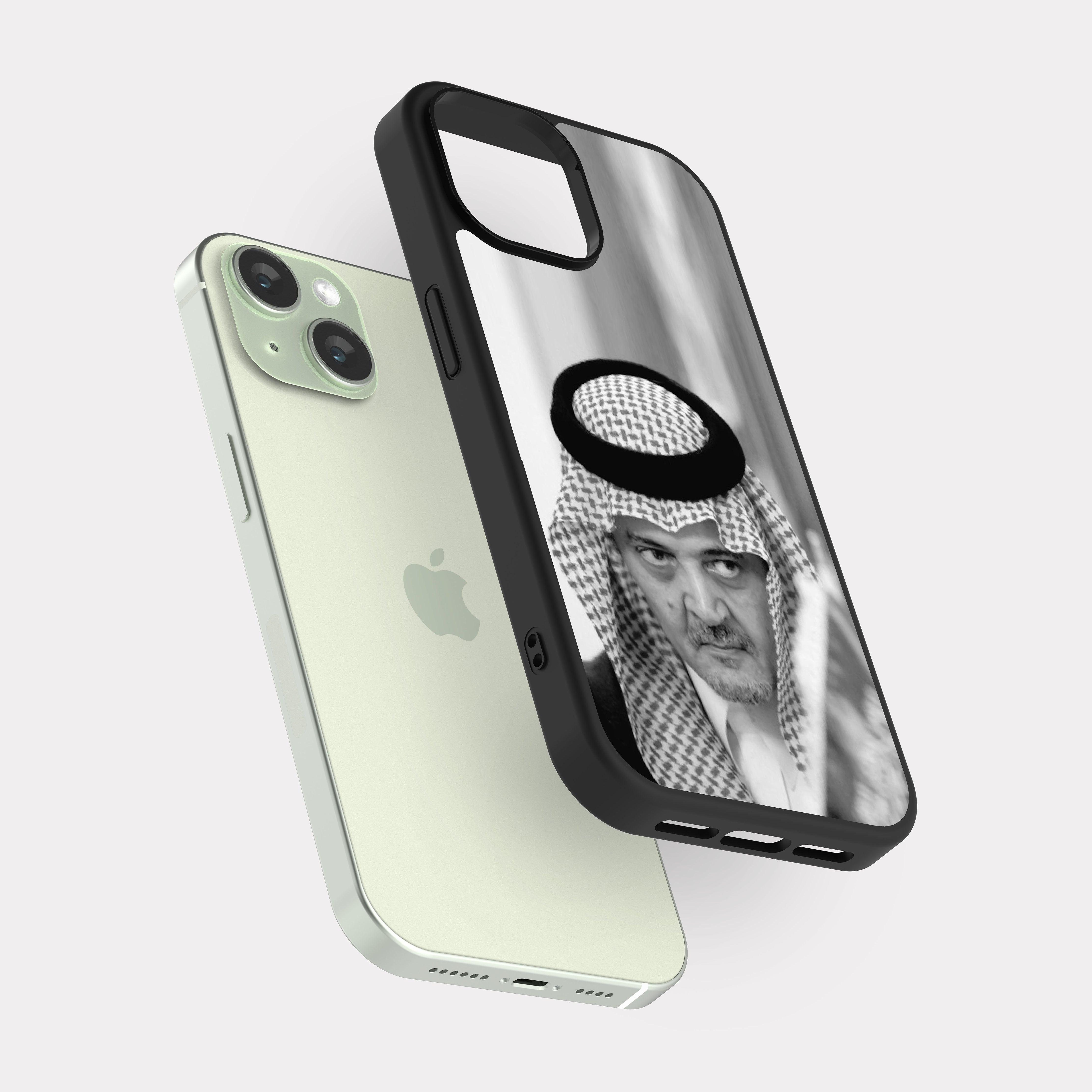 iPhone 15 case cover Prince Saud Al Faisal white Black