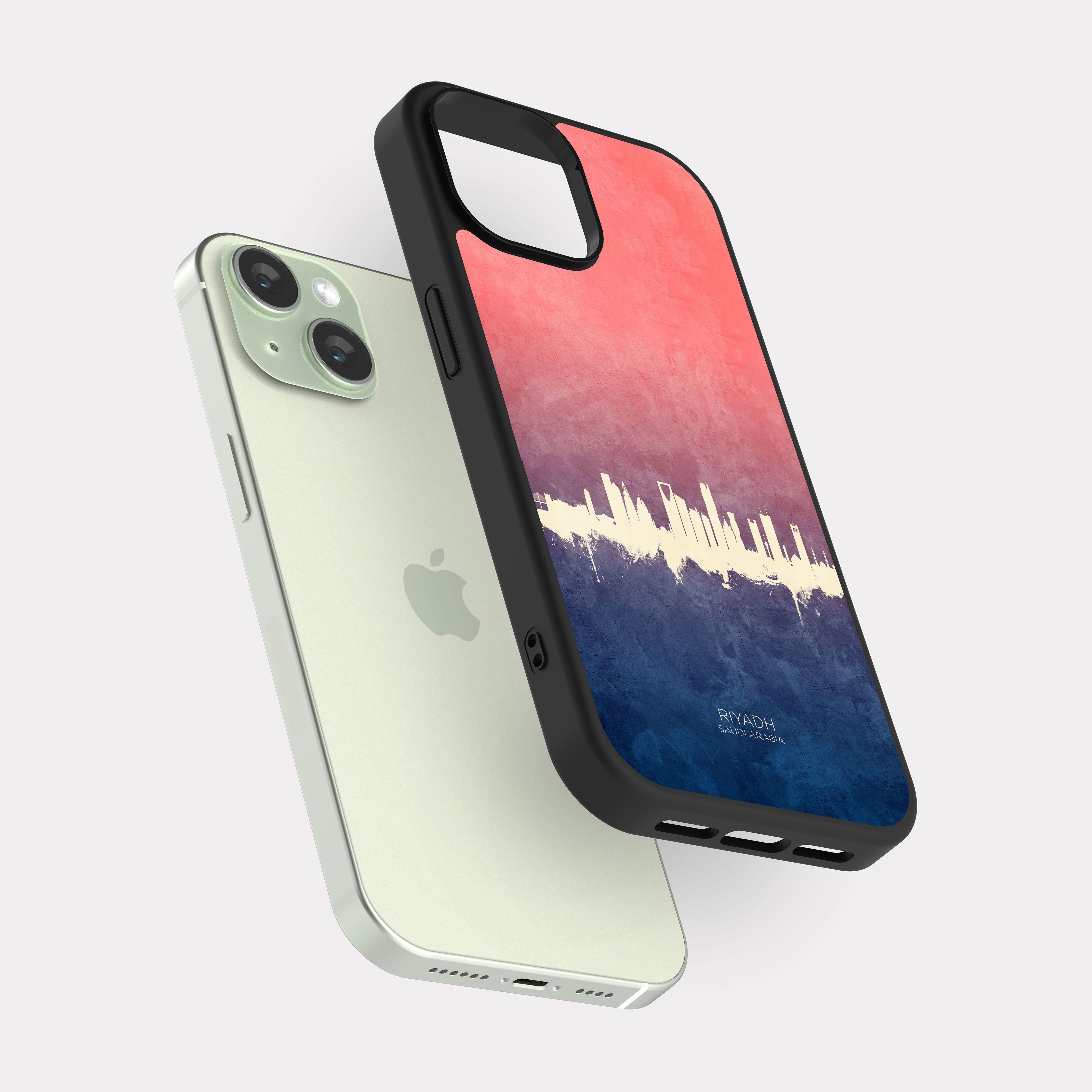 iPhone 15 case cover Riyadh City Cyan