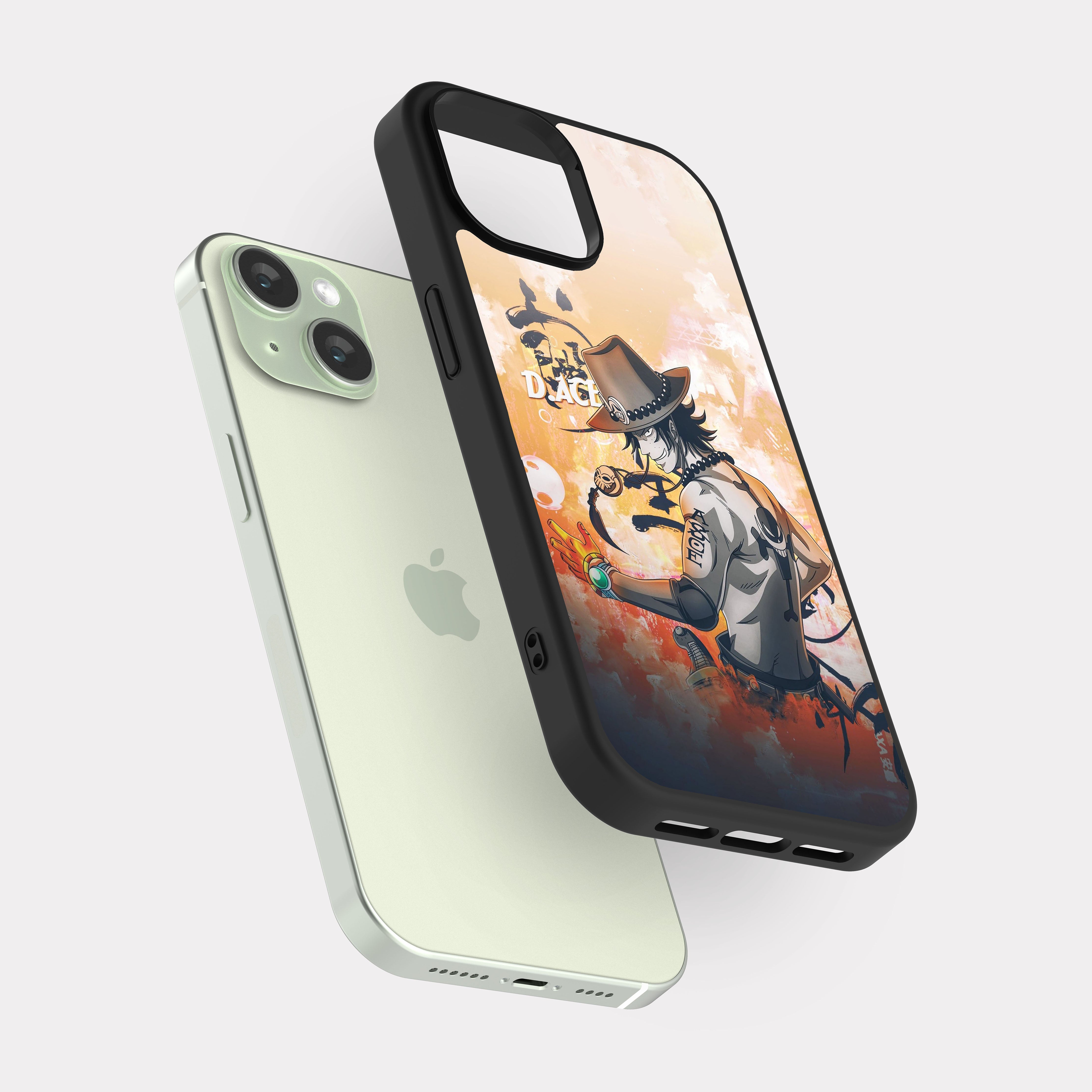 iPhone 15 case cover One Piece Ace Beige