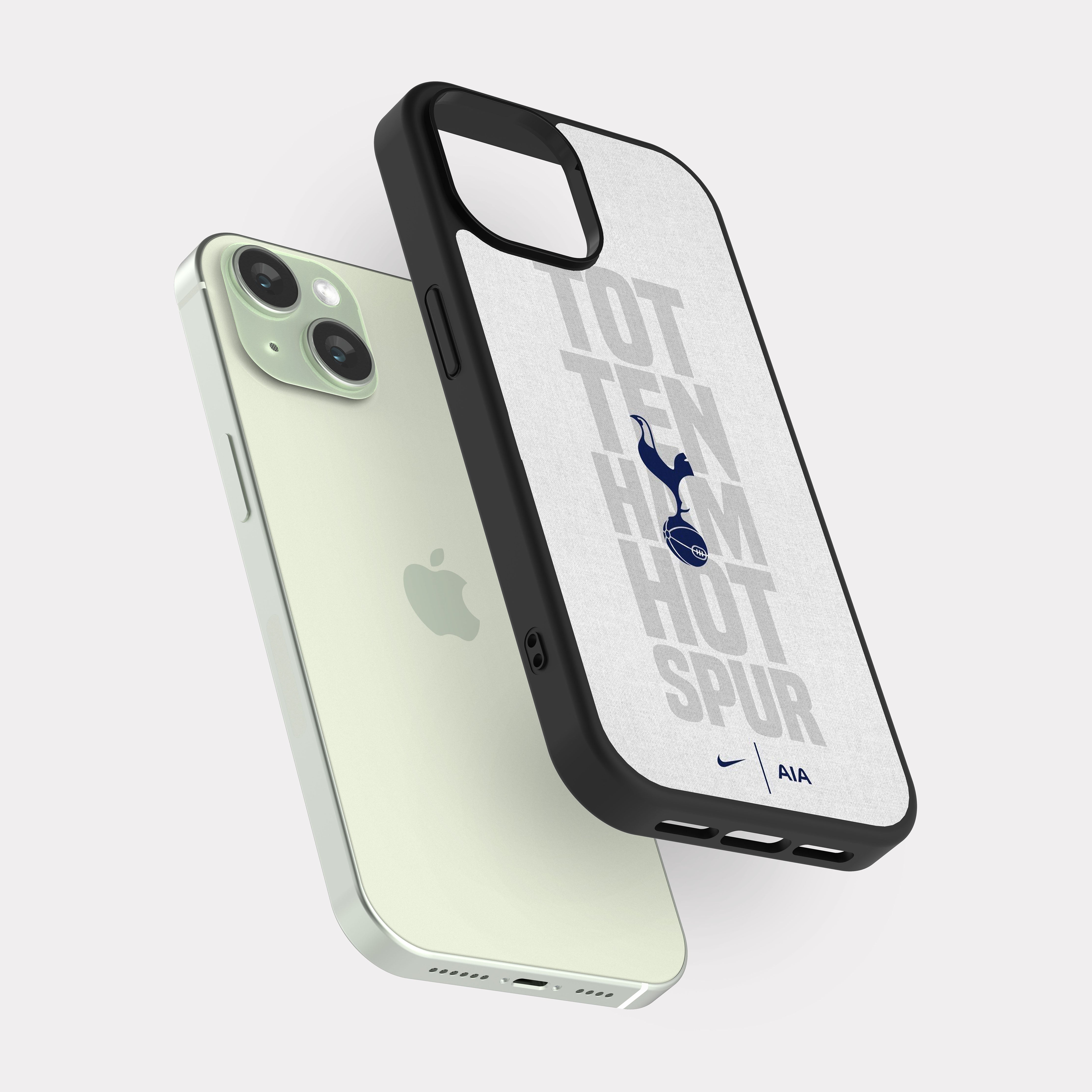 iPhone 15 case cover Tottenham FC Grey