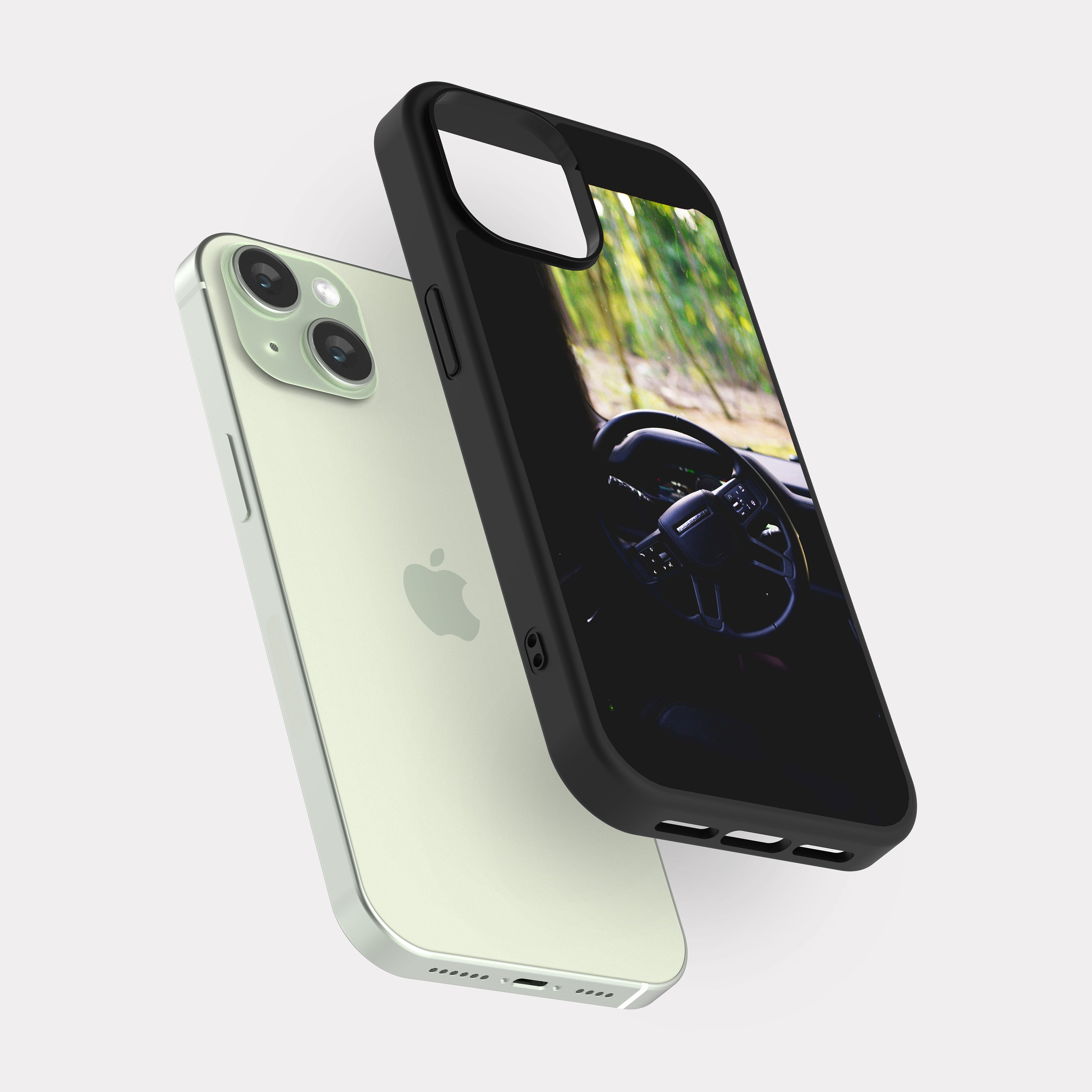 iPhone 15 case cover Land Rover Defender Grey