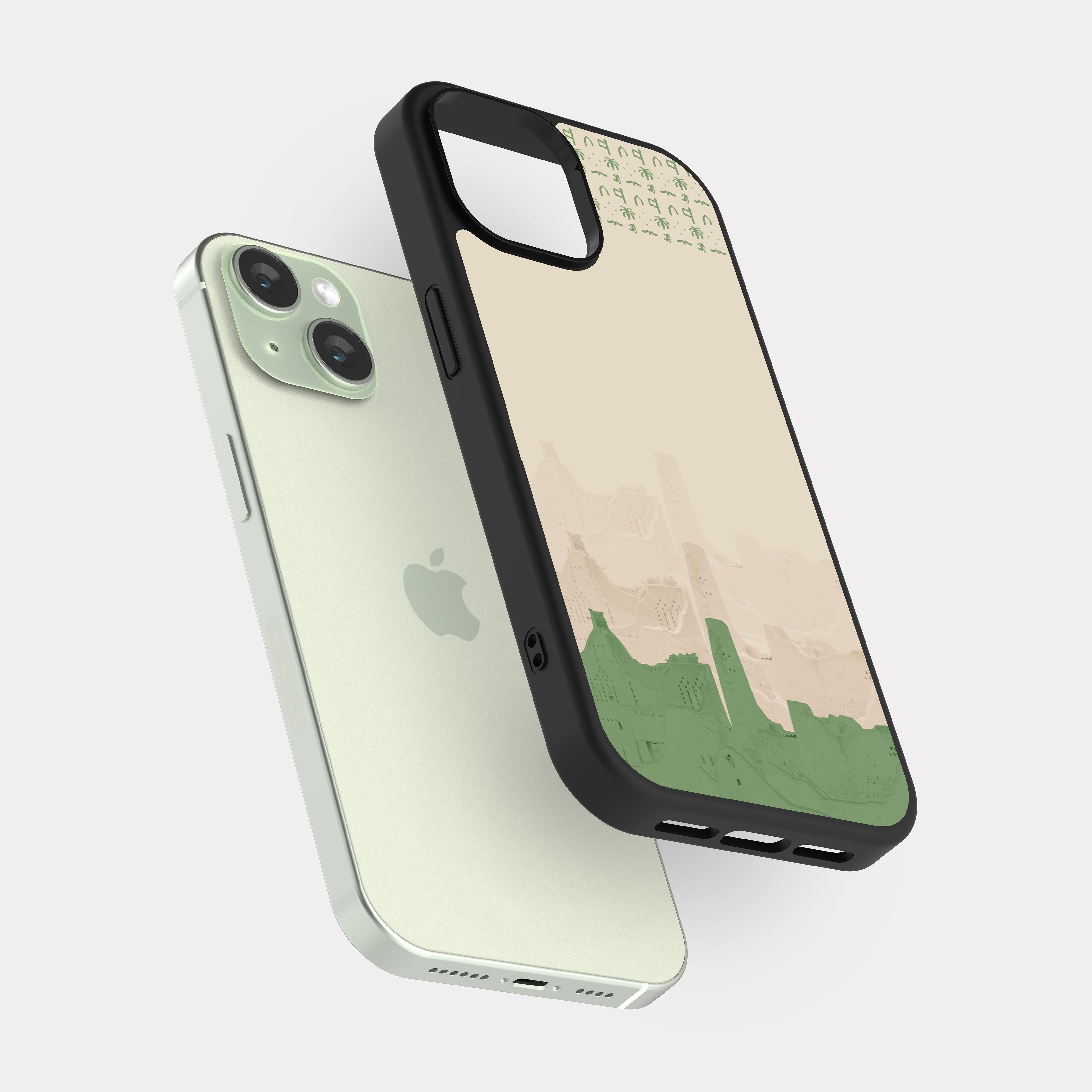 iPhone 15 case cover Old Saudi Arabia Beige