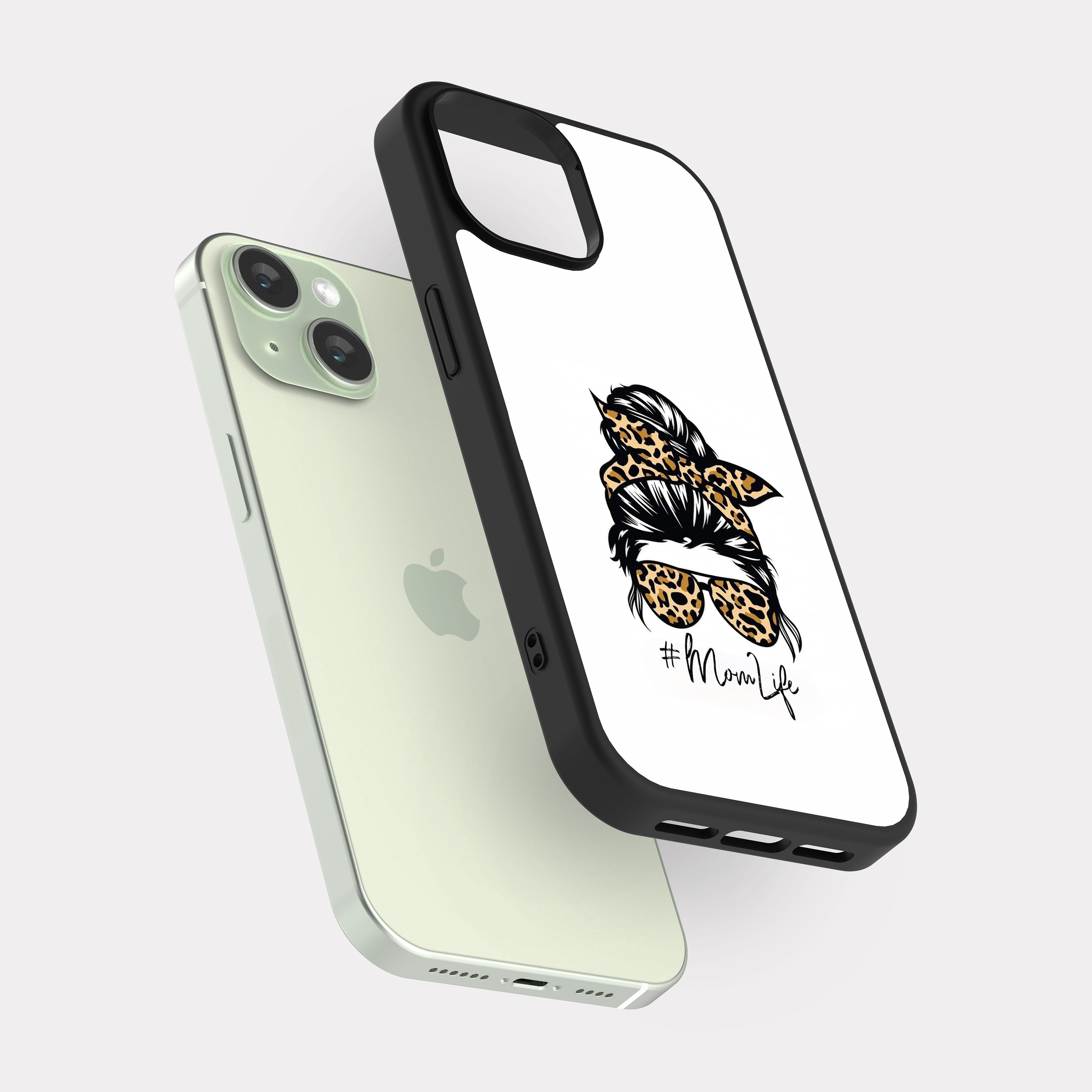 iPhone 15 case cover Attractive Black White