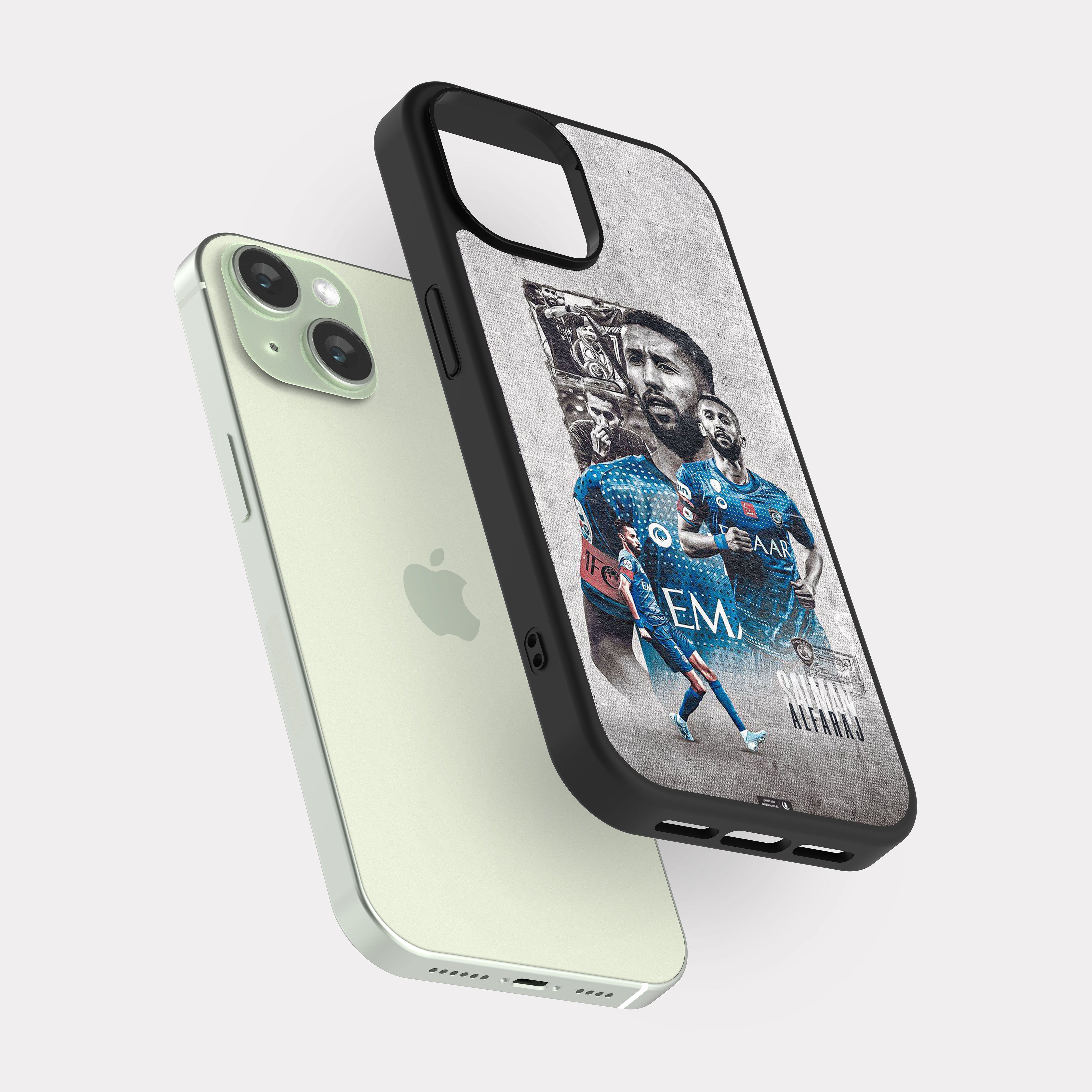 iPhone 15 case cover Alhilal Club Grey