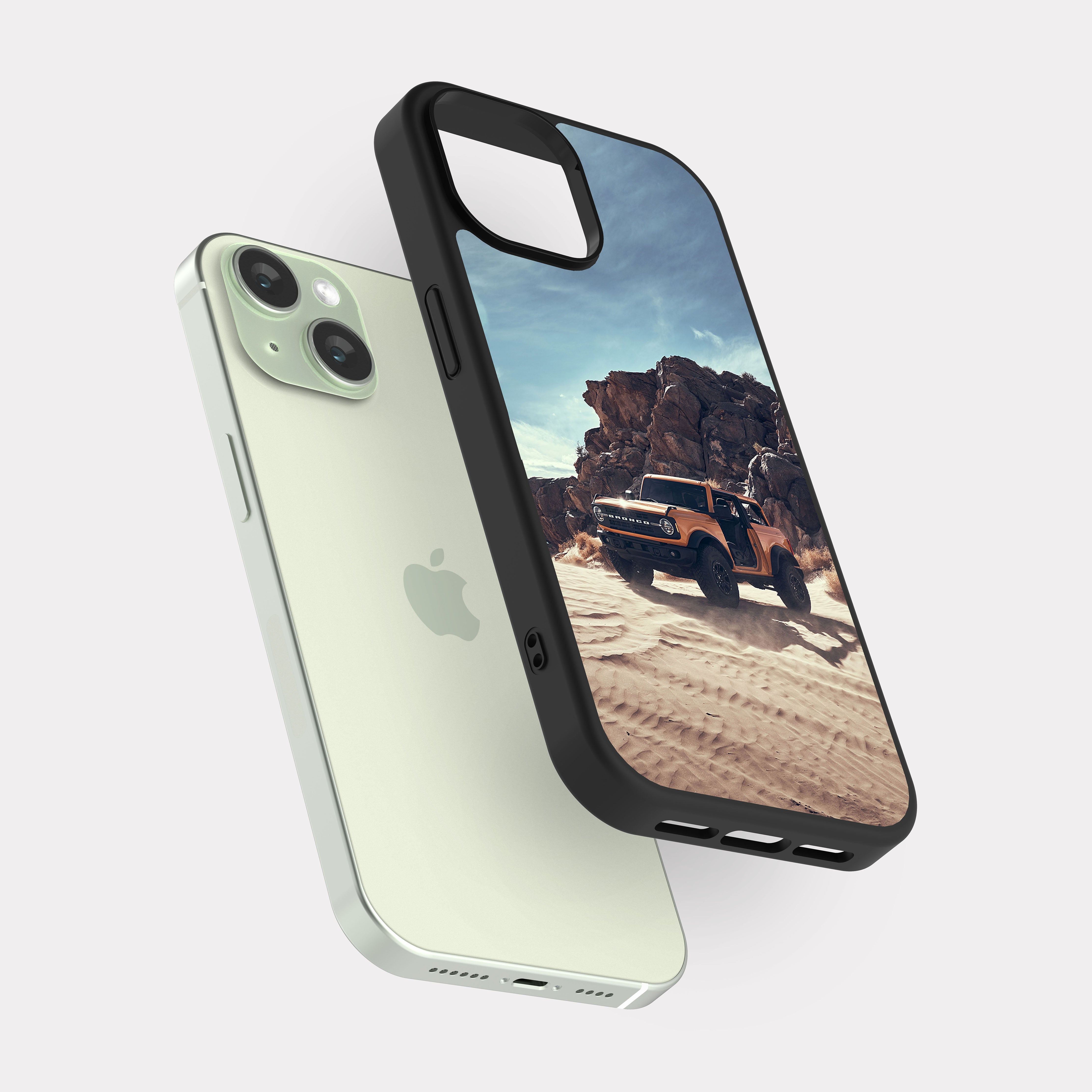 iPhone 15 case cover Ford Bronco Beige