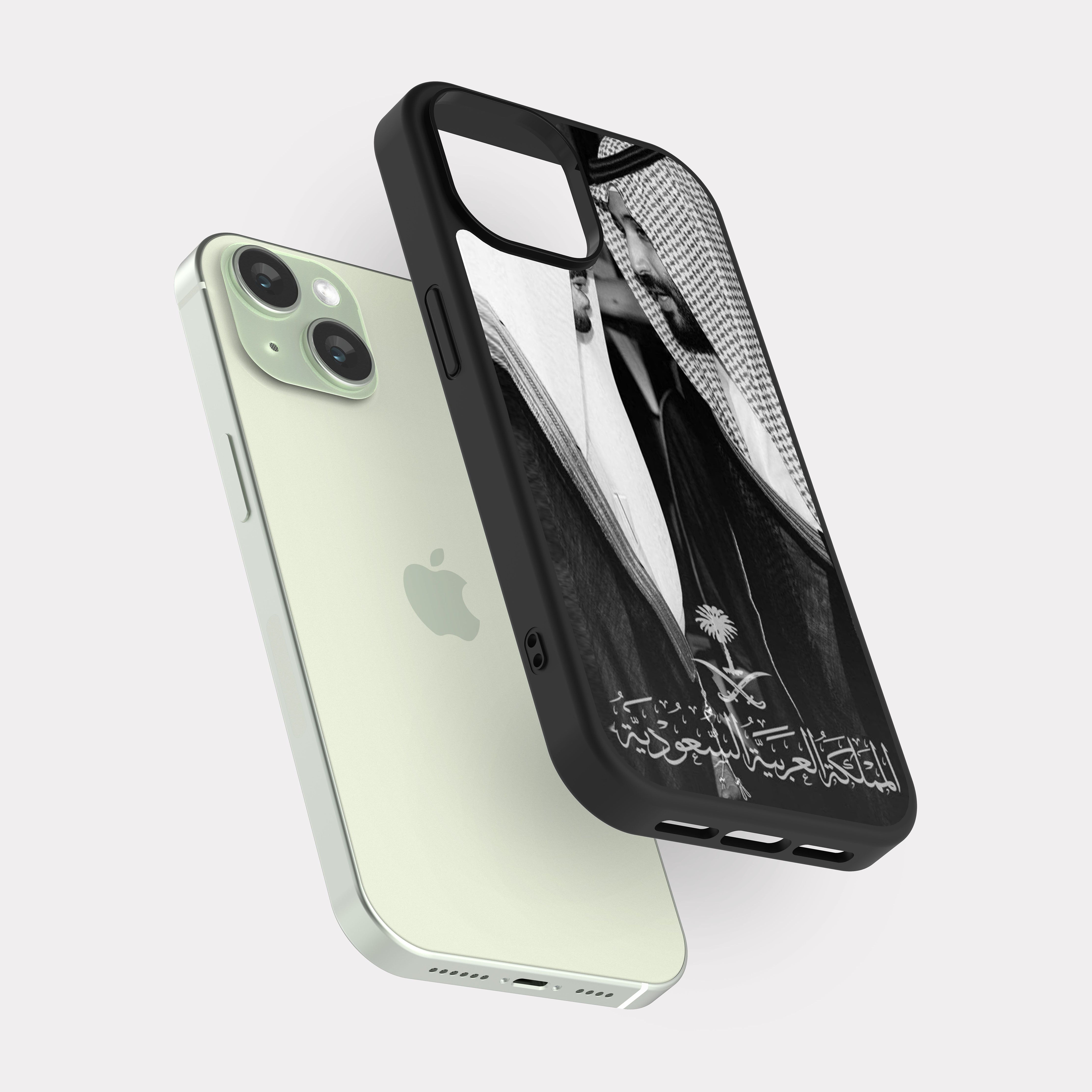 iPhone 15 case cover Prince Mohammed bin Salman MBS Black White