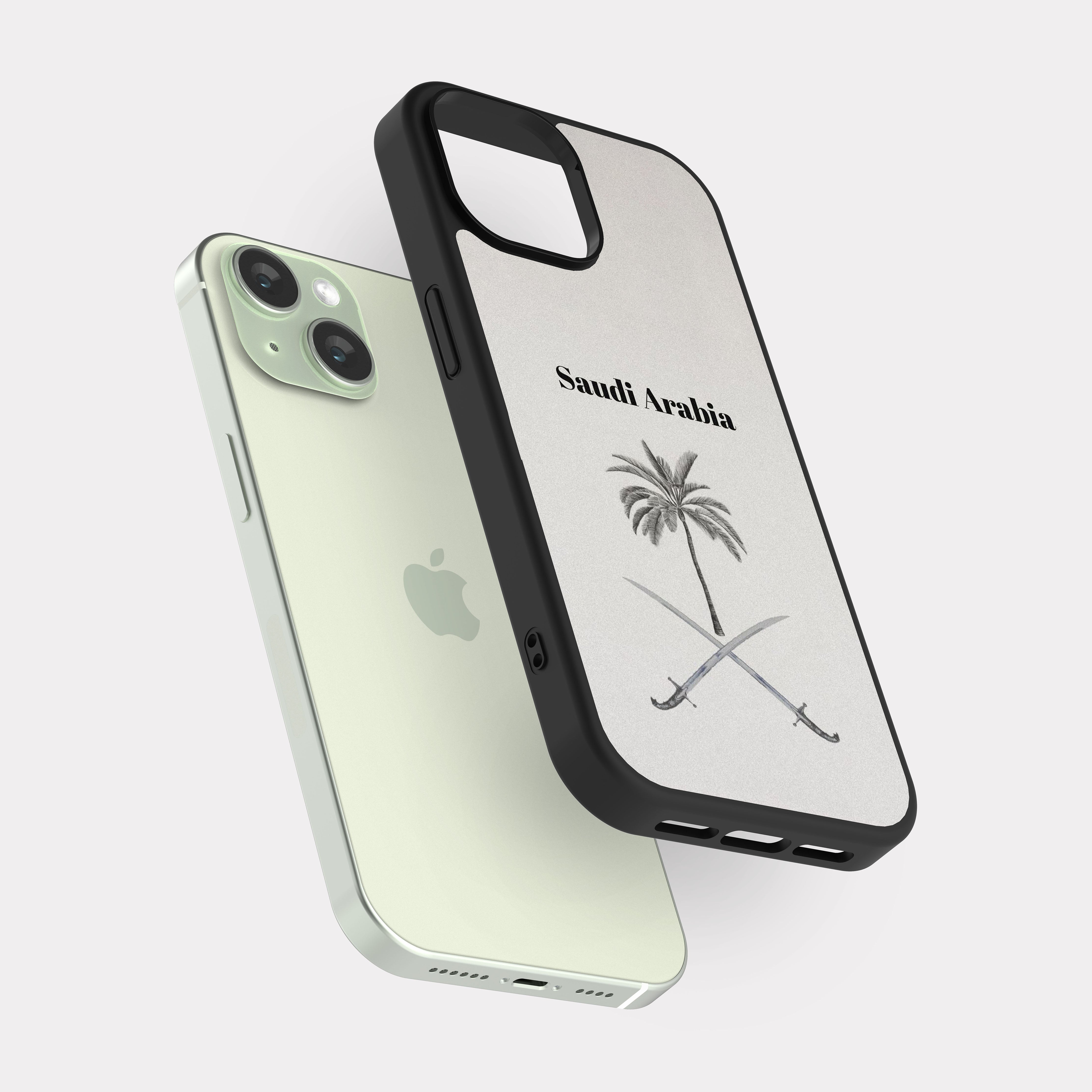 iPhone 15 case cover Saudi Arabia Grey