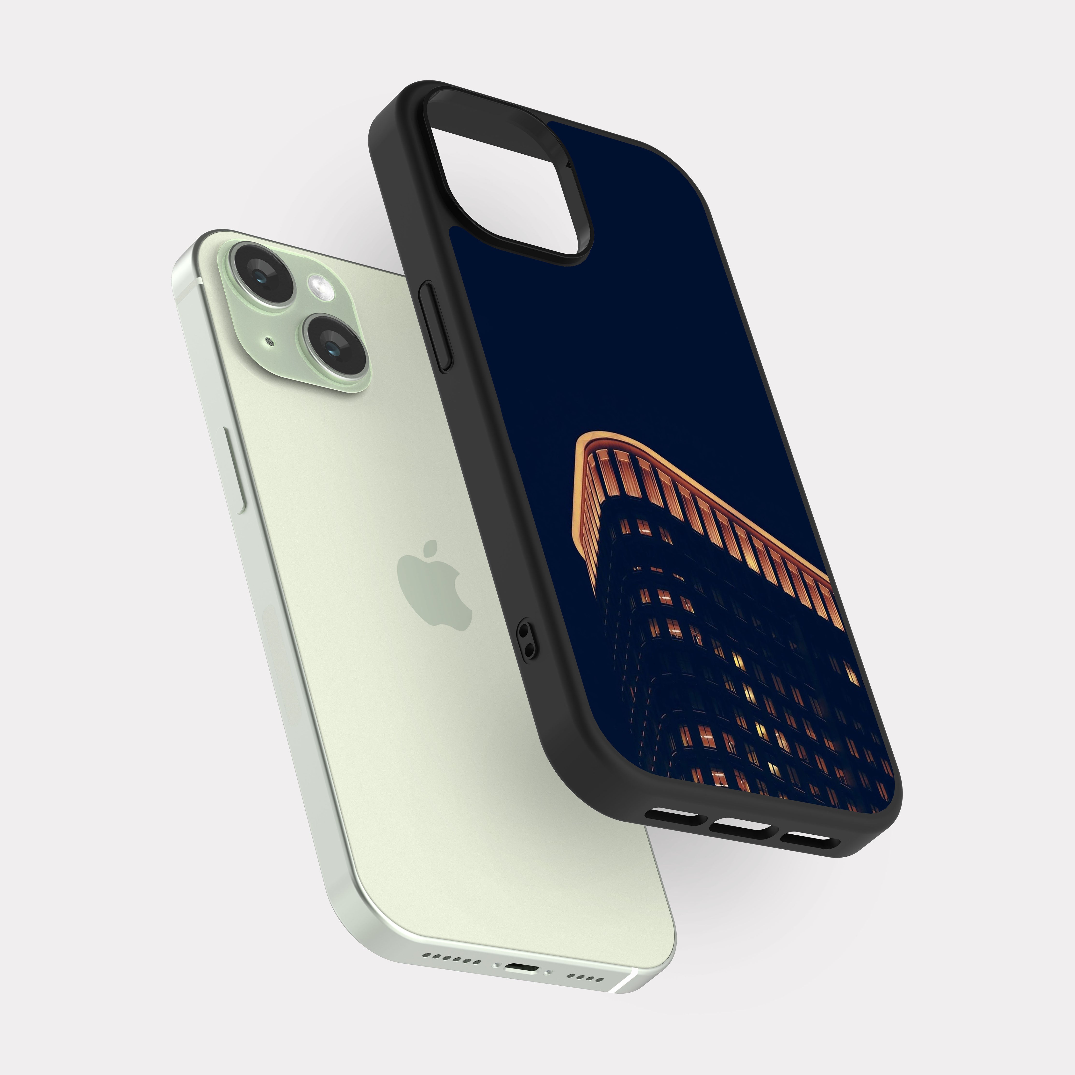 iPhone 15 case cover Architectural Design Orange