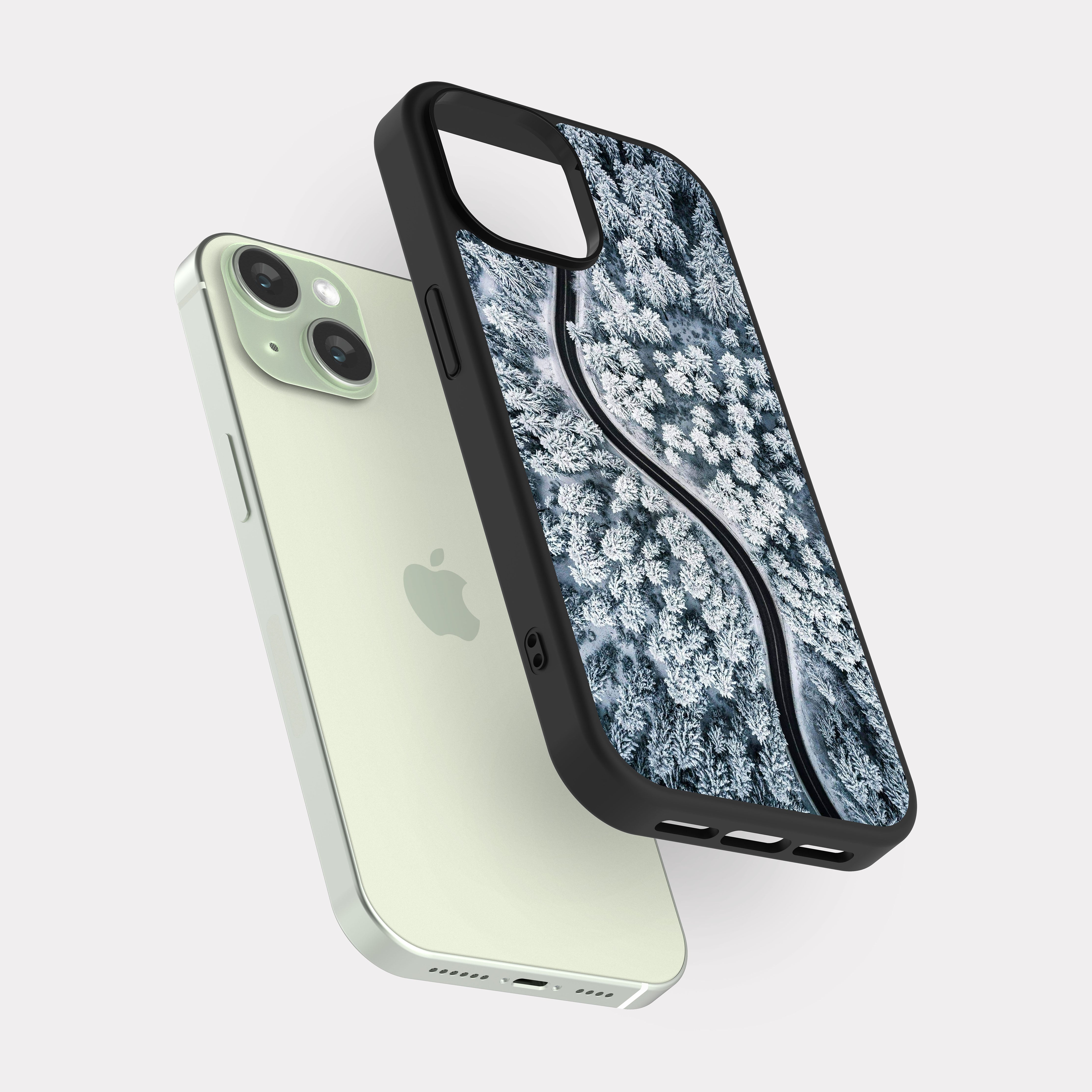 iPhone 15 case cover Ice Road White