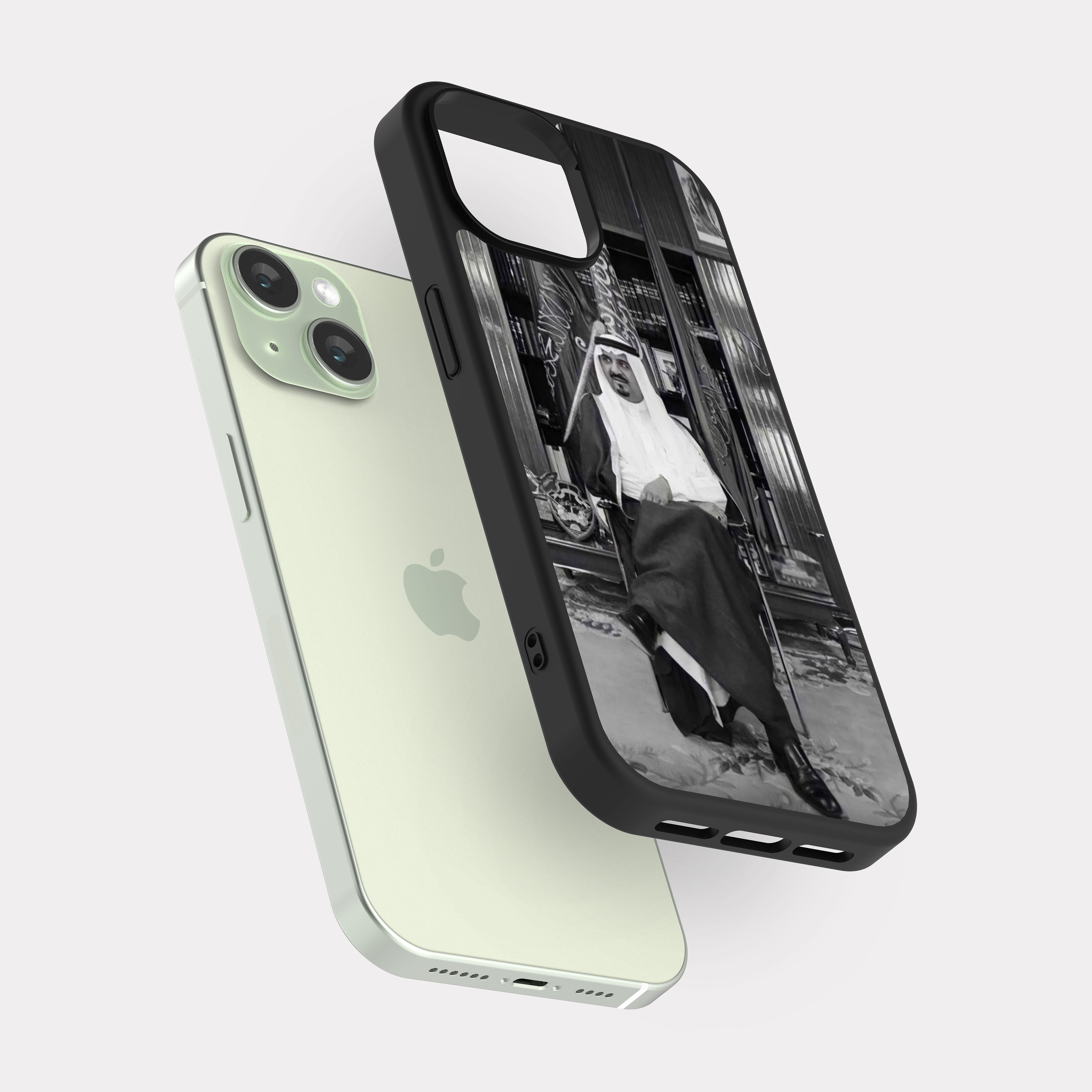 iPhone 15 case cover Prince Sultan bin Abdulaziz Al Saud White