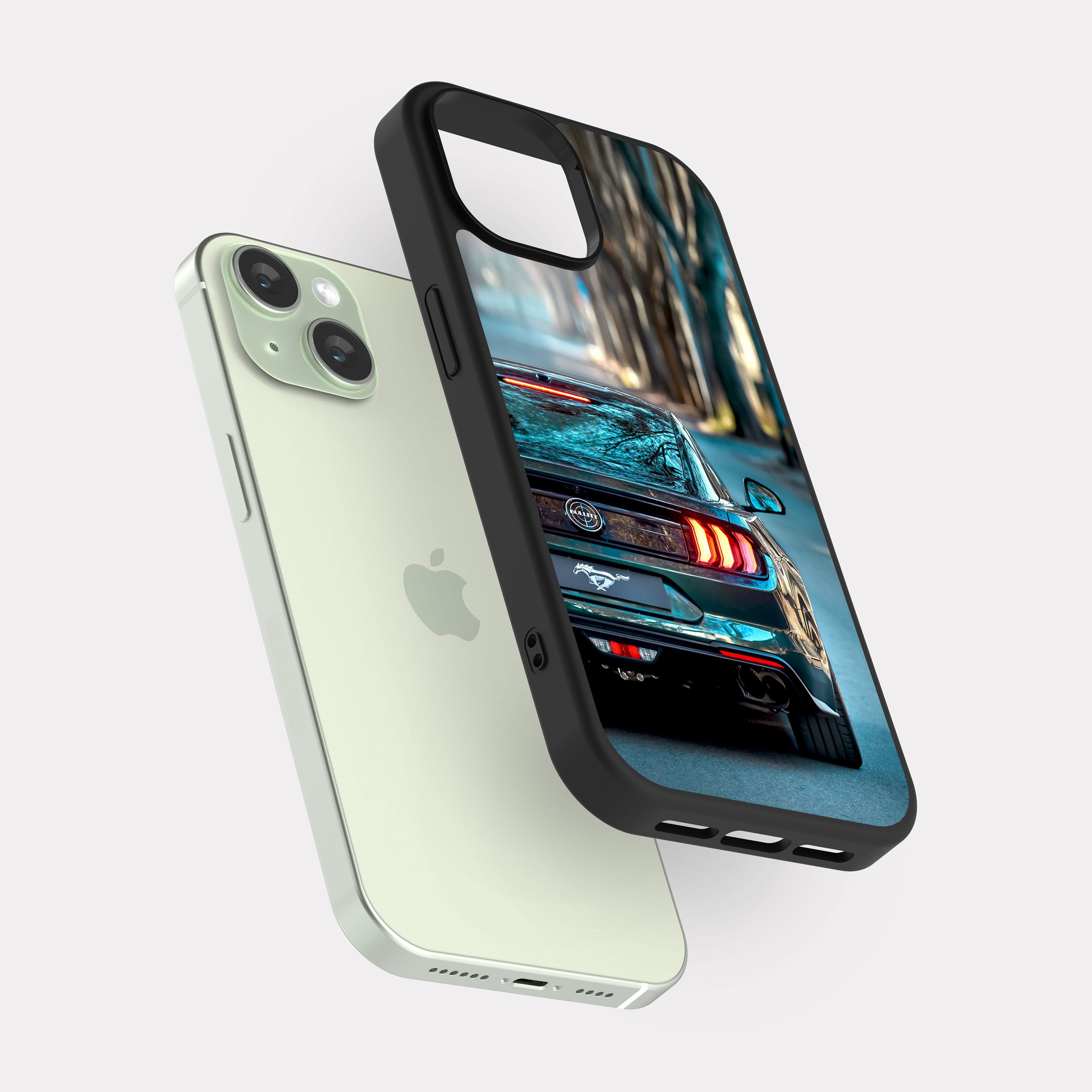 iPhone 15 case cover Ford Mustang GT Grey
