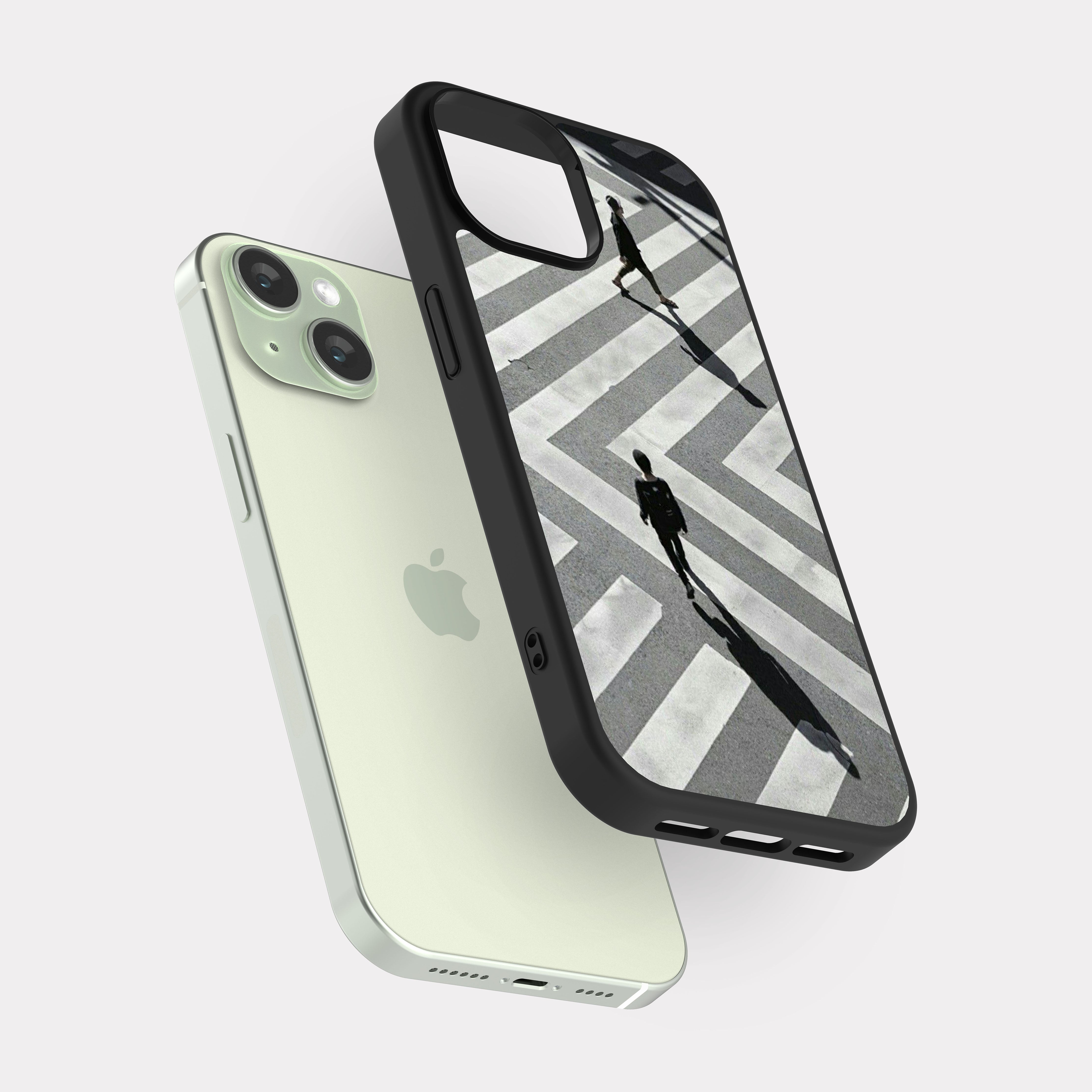 iPhone 15 case cover street White