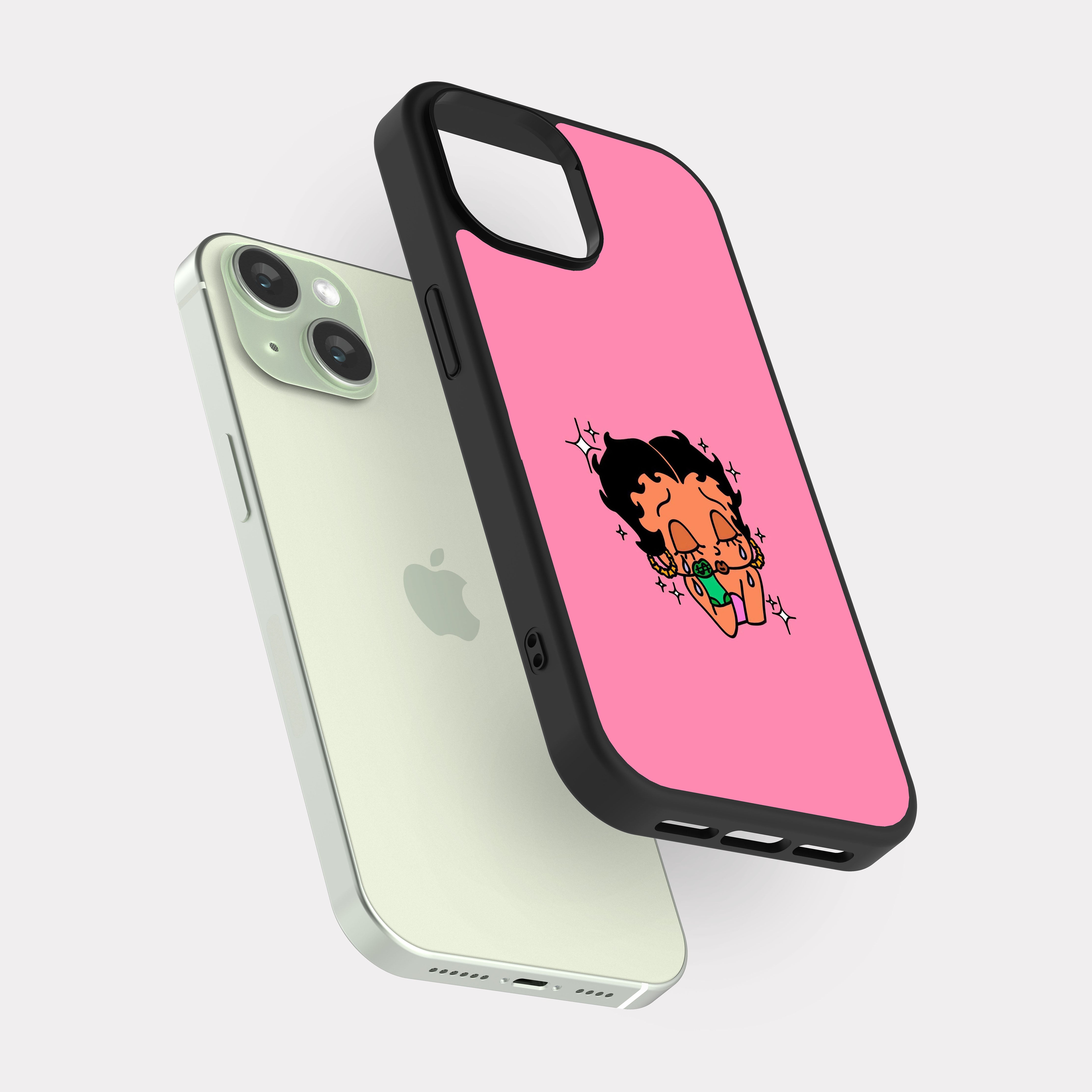iPhone 15 case cover Betty Boop Pink