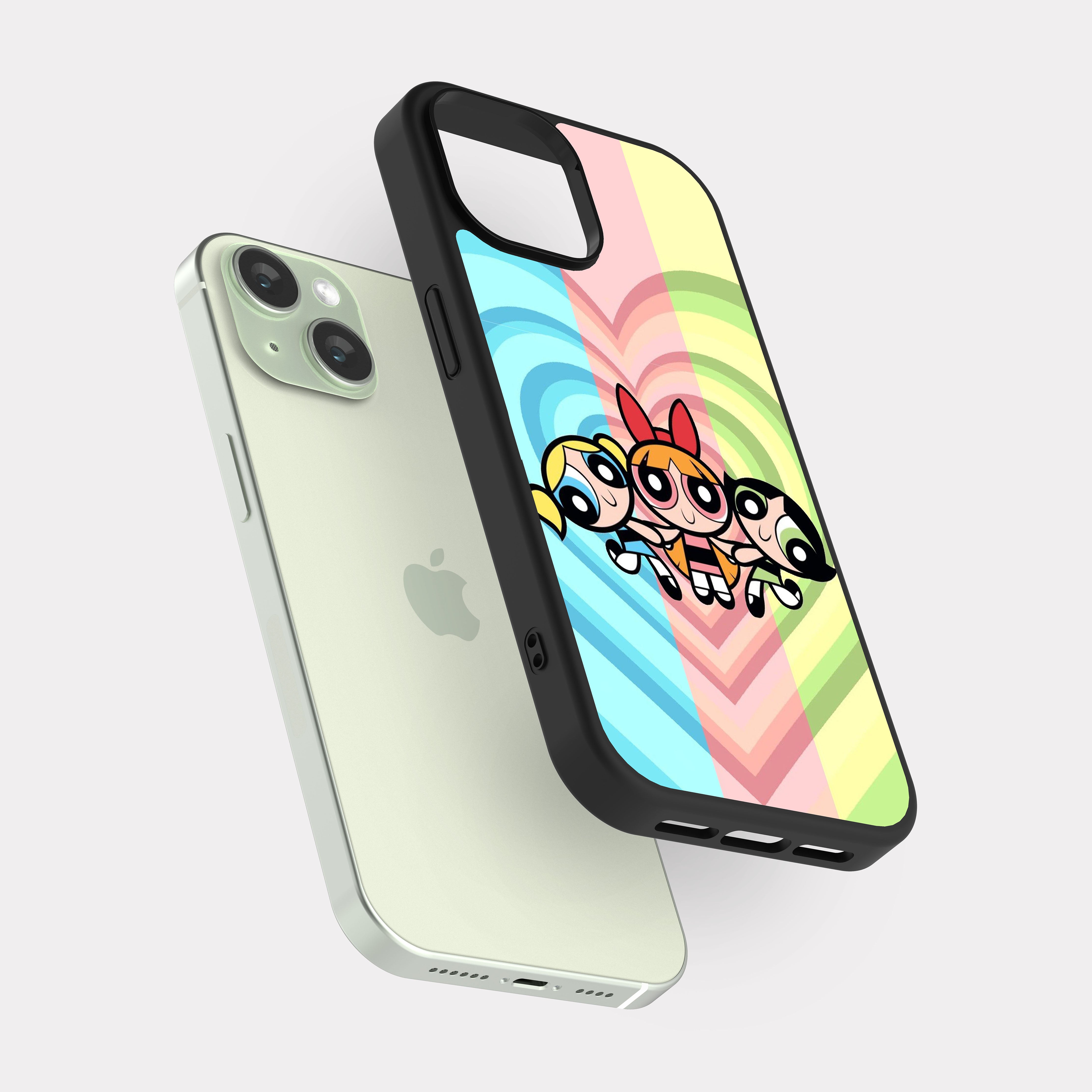 iPhone 15 case cover The Powerpuff Girls Heart