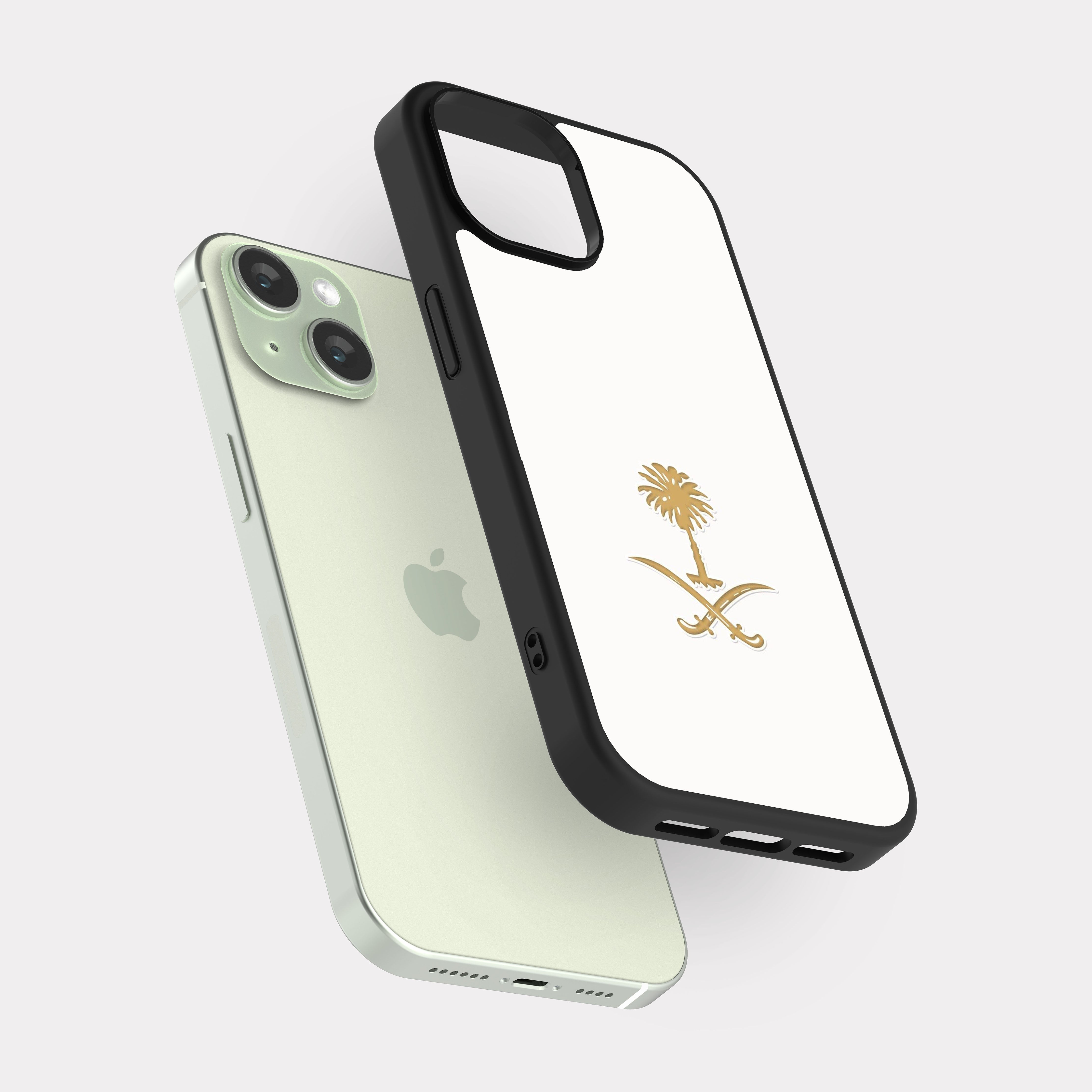 iPhone 15 case cover Saudi Arabia Gold Icon