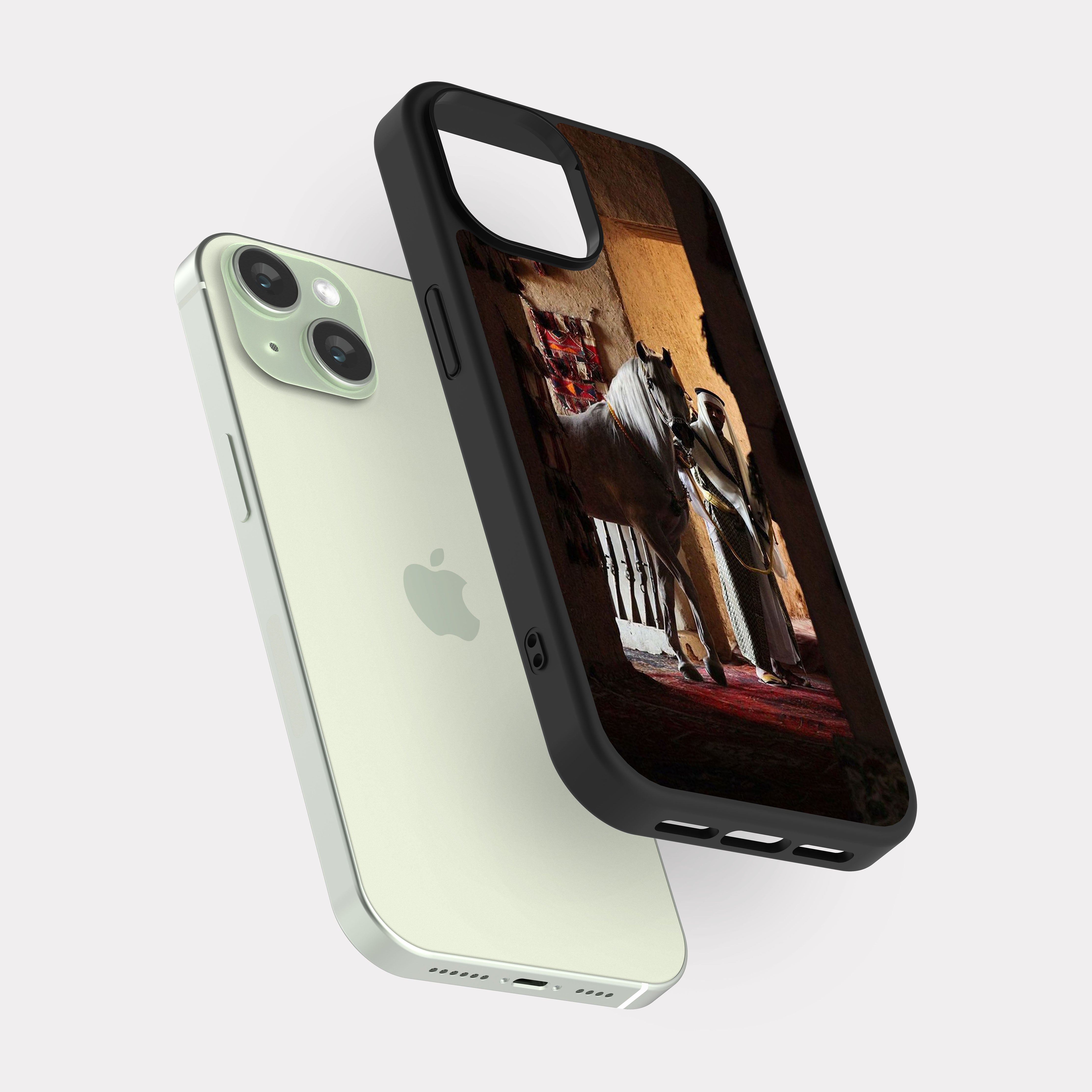 iPhone 15 case cover horseman and Horse