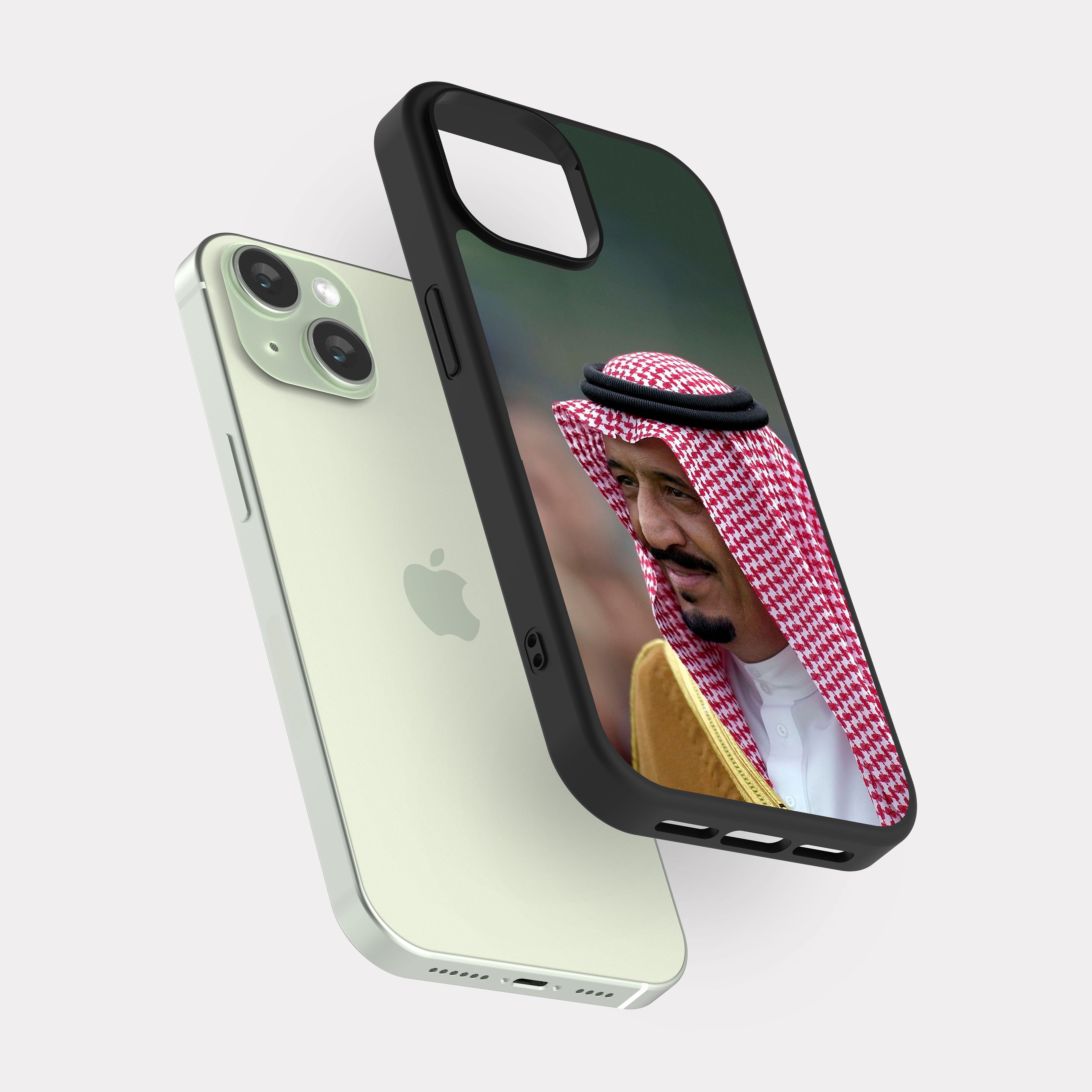 iPhone 15 case cover King Salman bin Abdulaziz Red Green