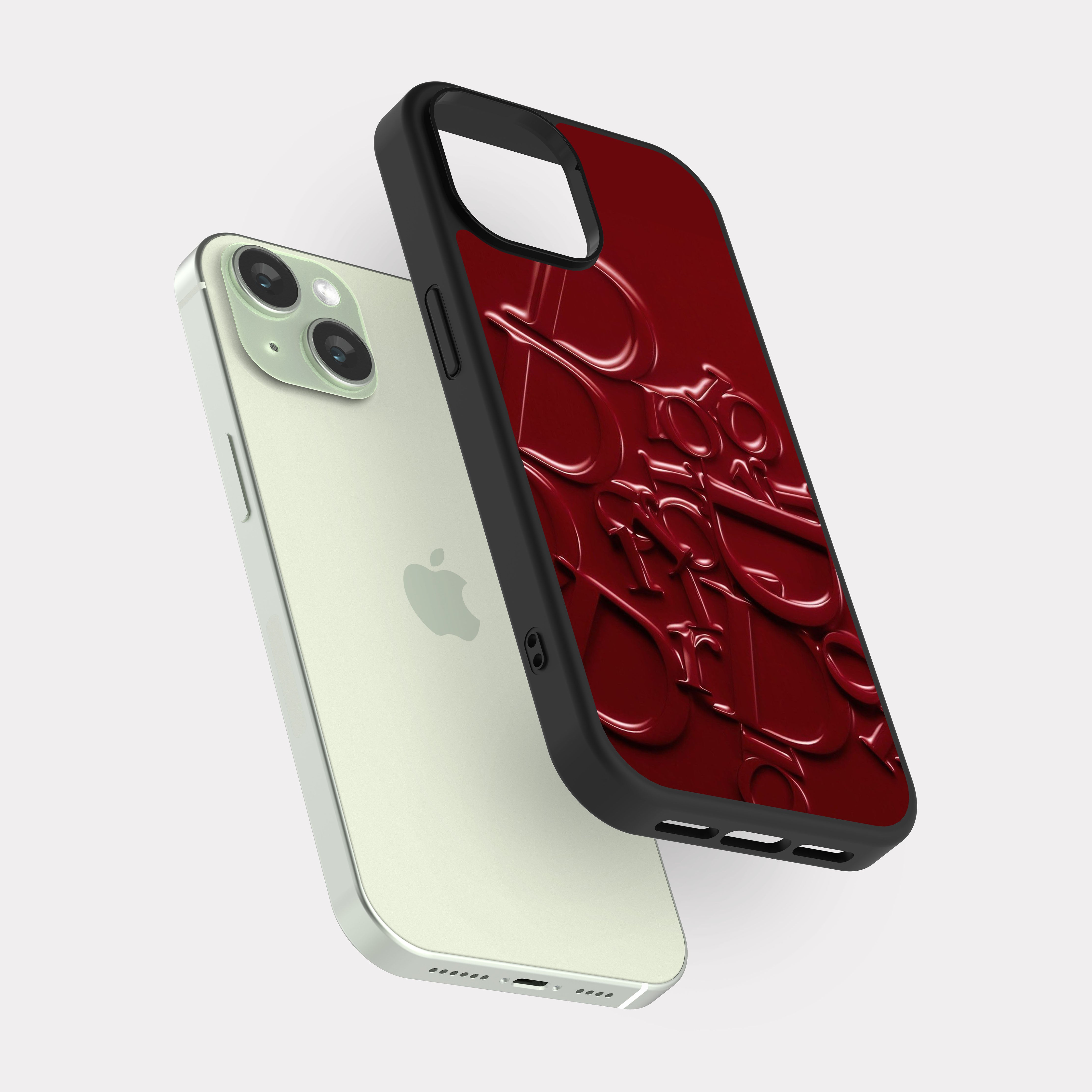 iPhone 15 case cover Dior Red