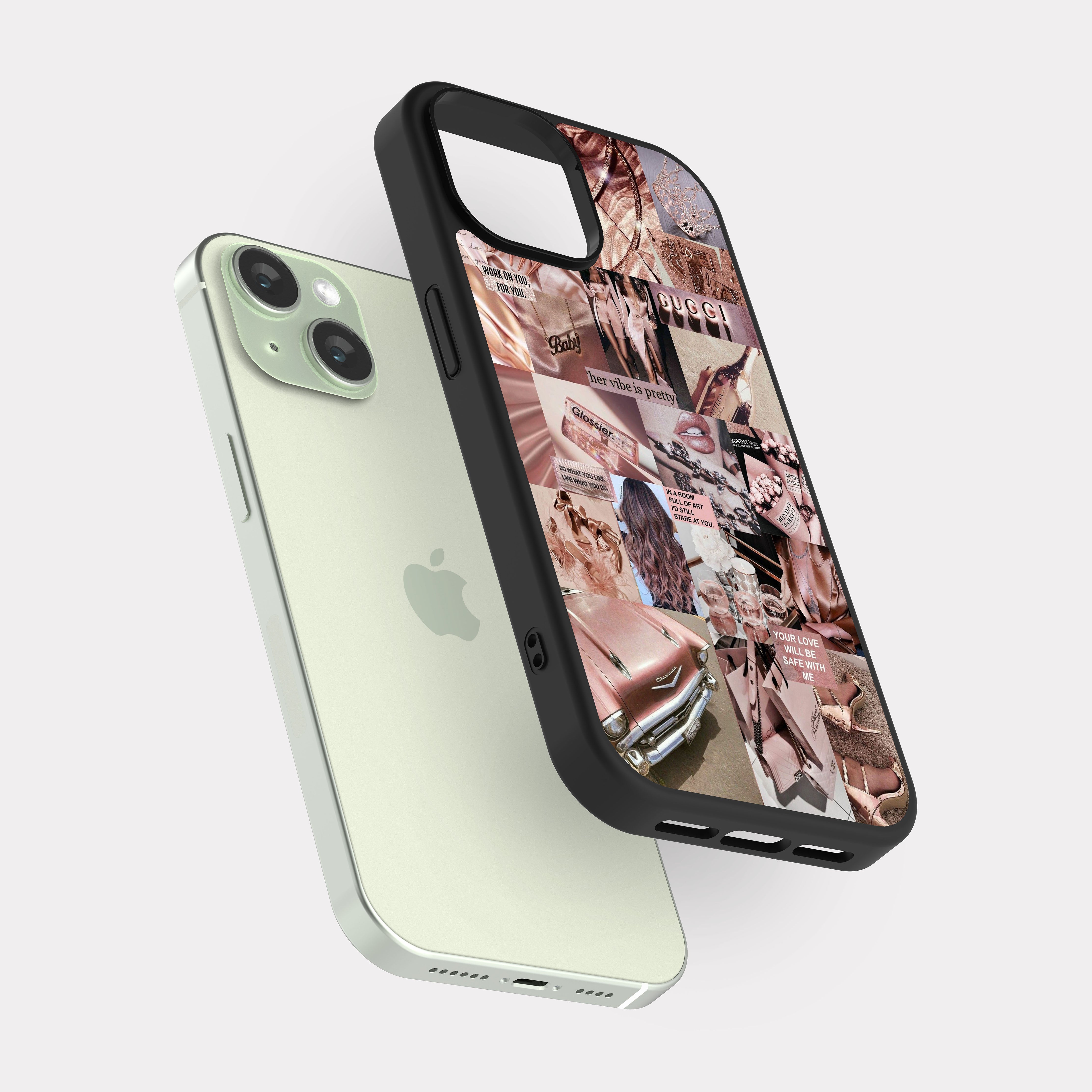 iPhone 15 case cover Gucci Pink