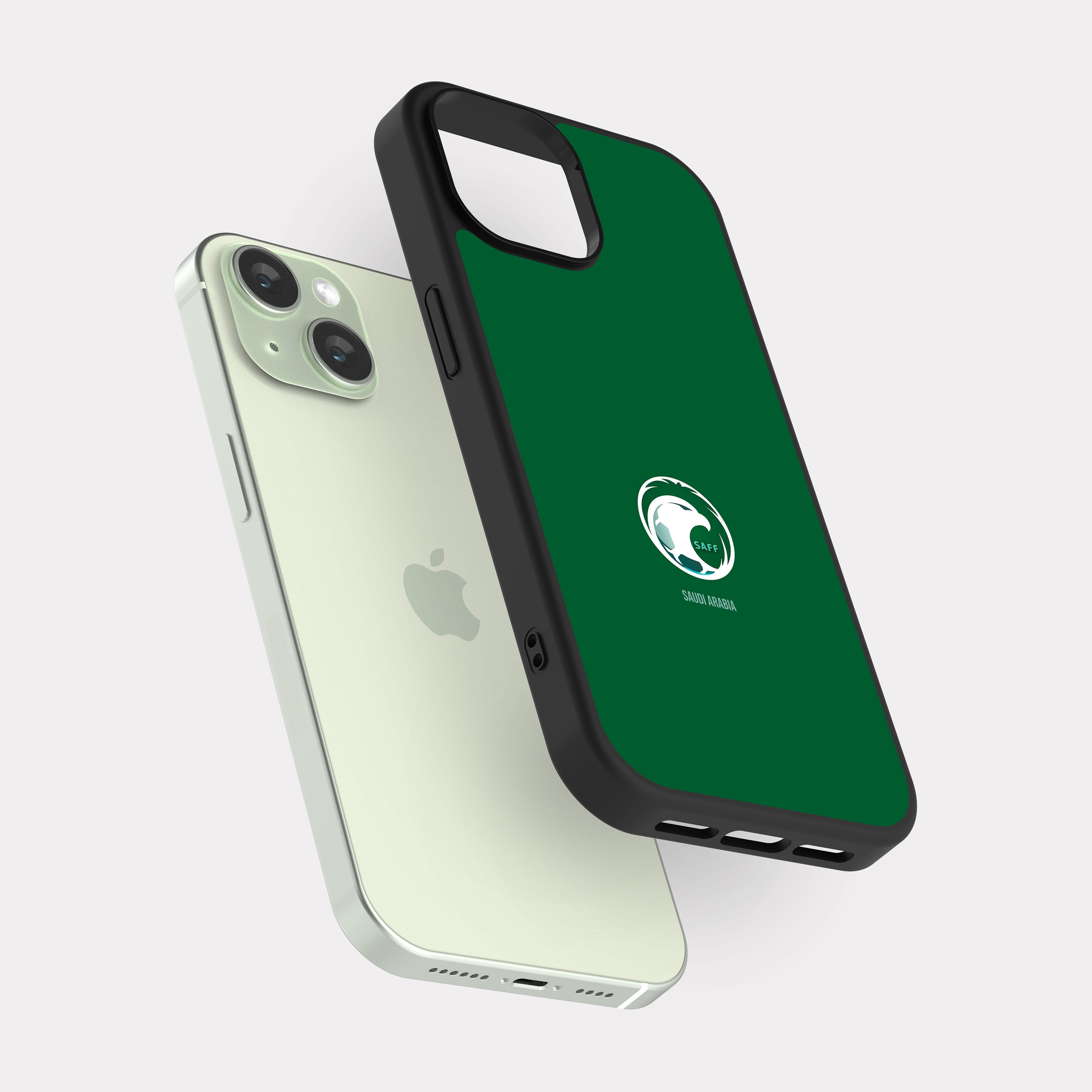 iPhone 15 case cover Saudi Arabia football team Green