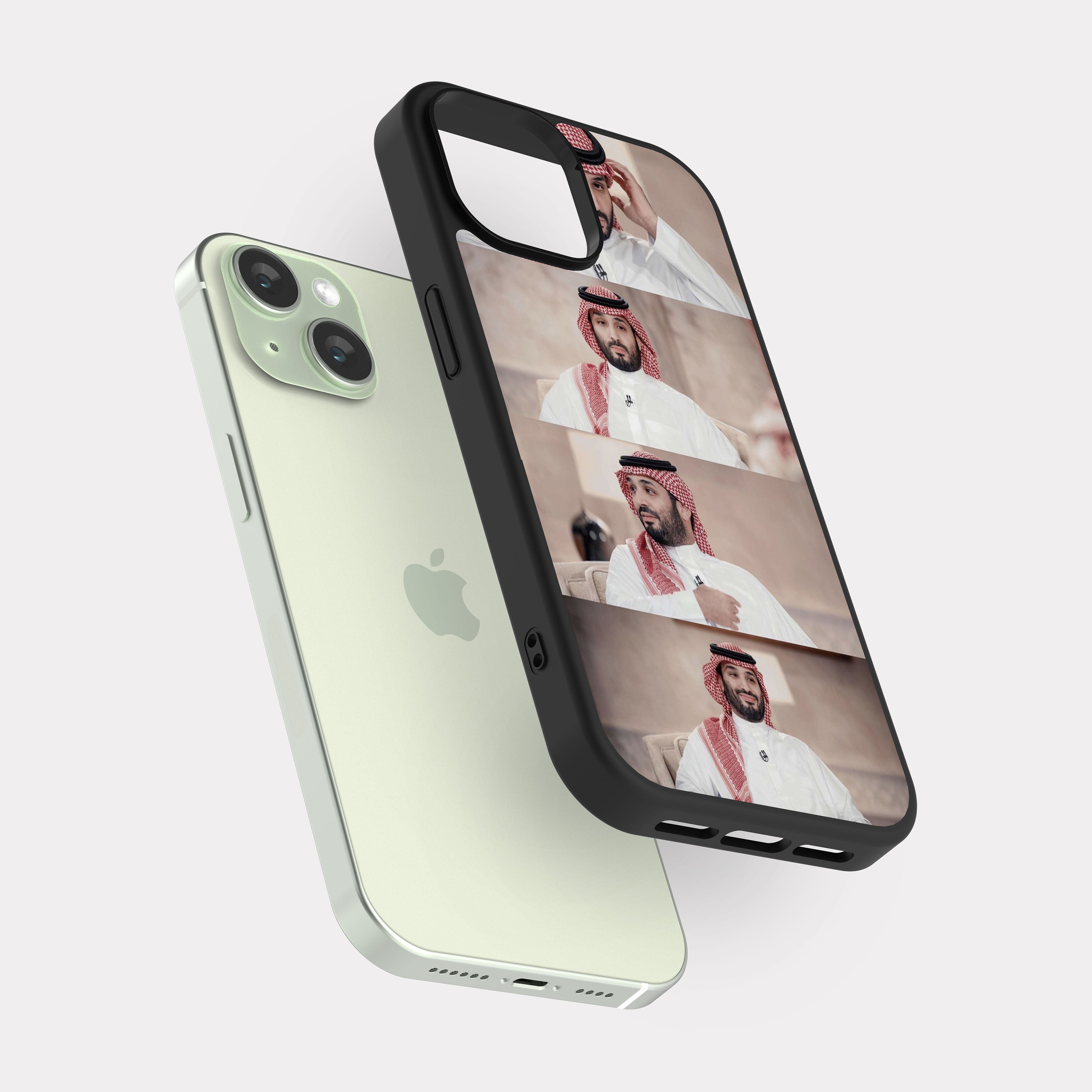 iPhone 15 case cover Prince Mohammed bin Salman MBS Beige