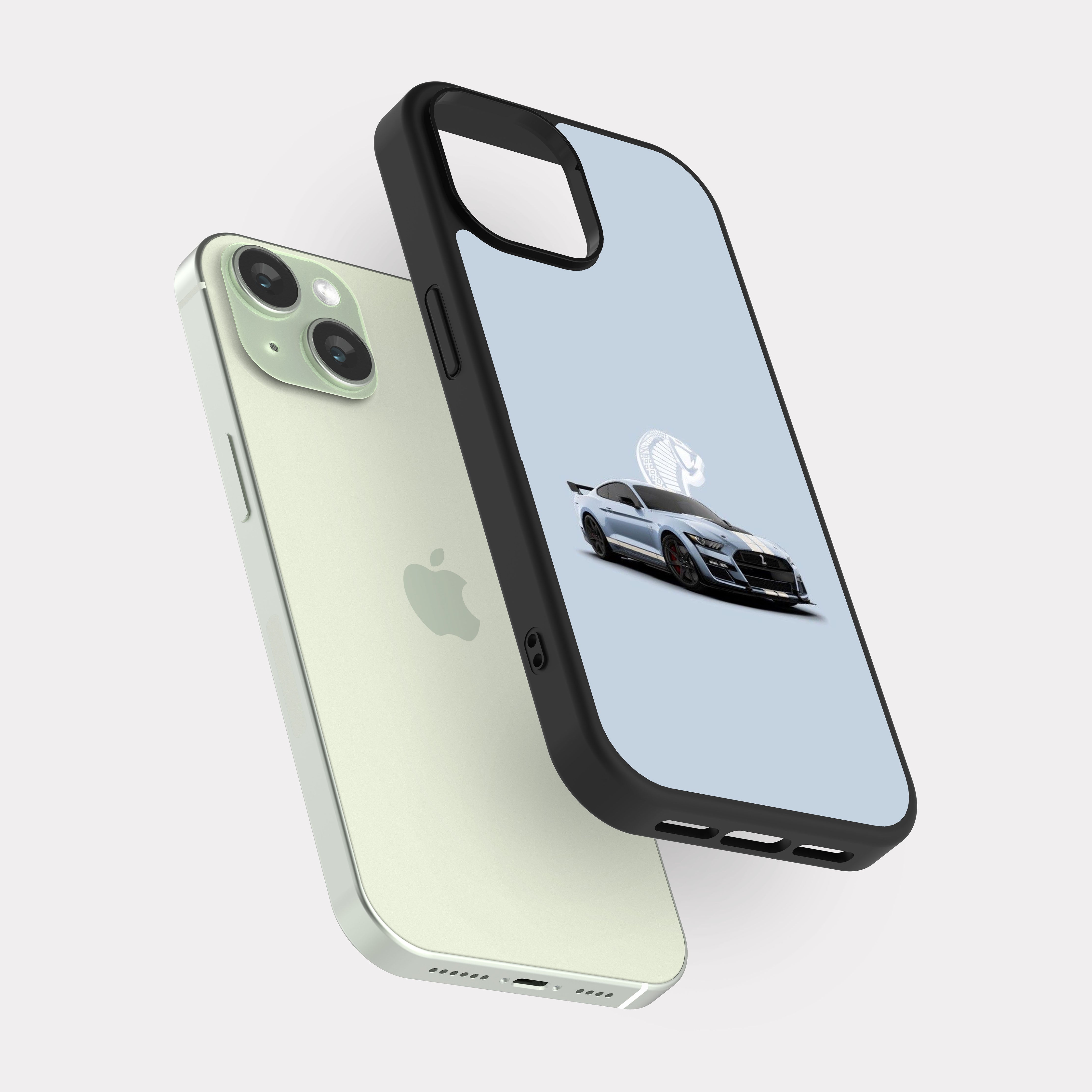 iPhone 15 case cover Mustang Shelby GT350 Fastback Cyan