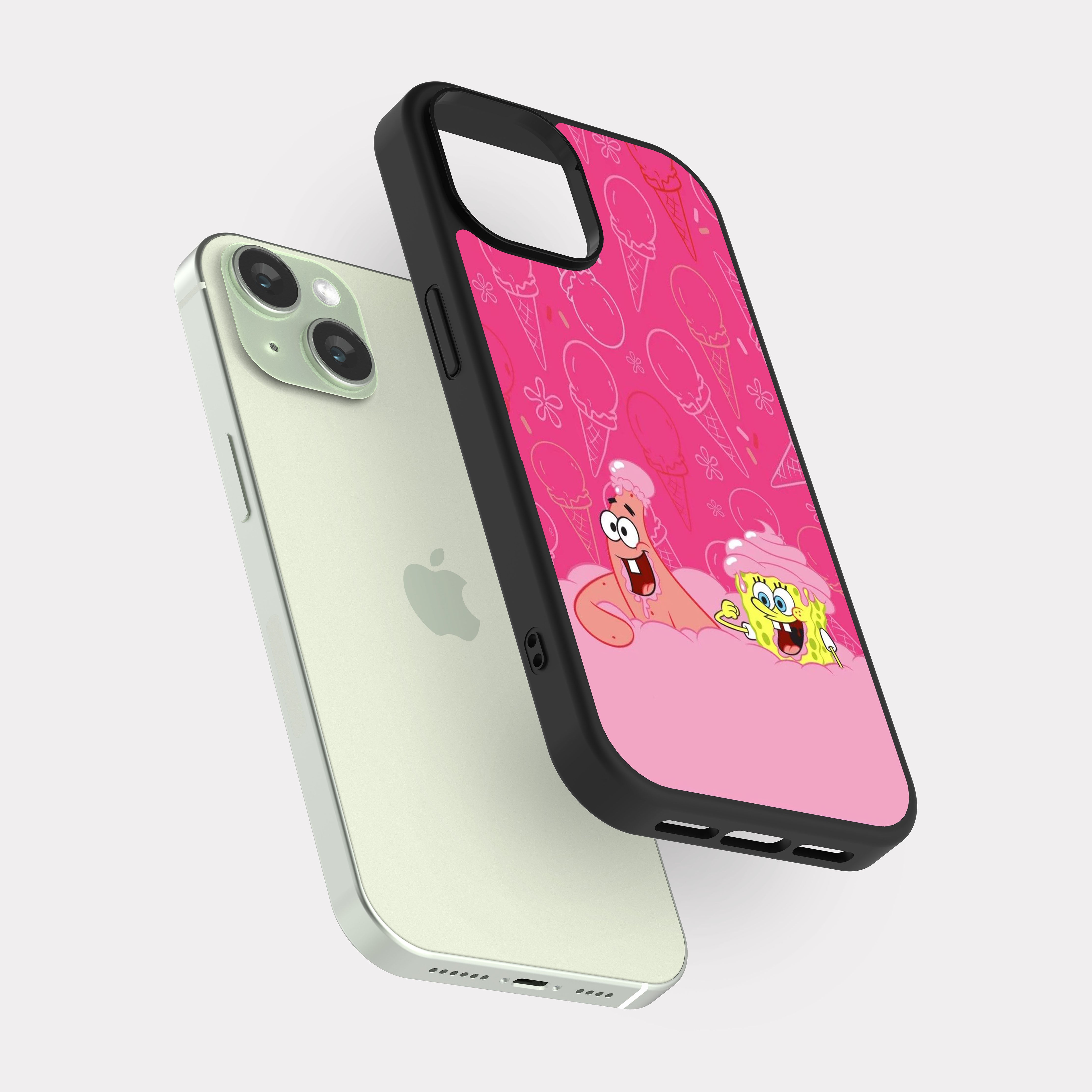 iPhone 15 case cover SpongeBob and Patrick Ice Kreem