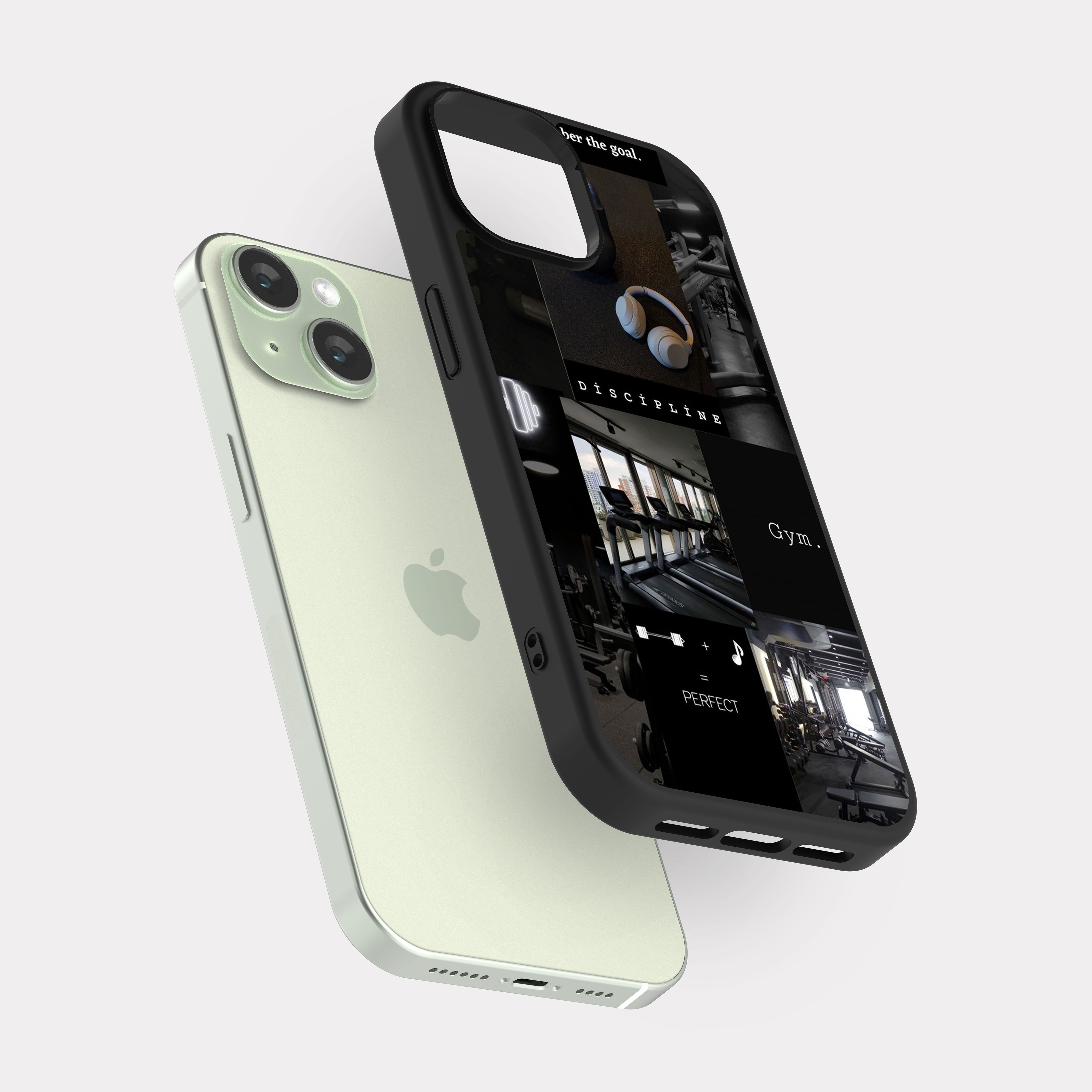 iPhone 15 case cover Gym White