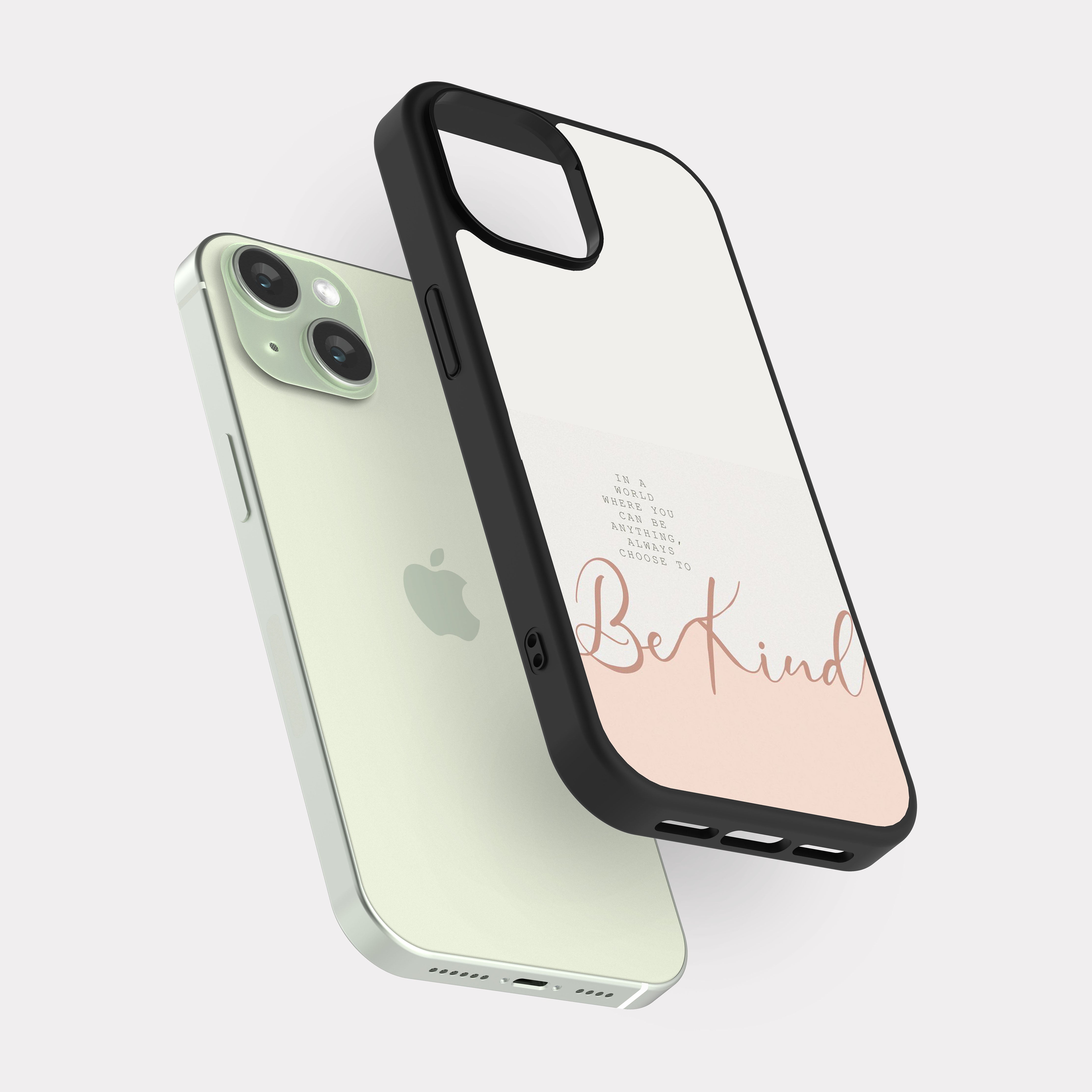iPhone 15 case cover Be Kind English Quote