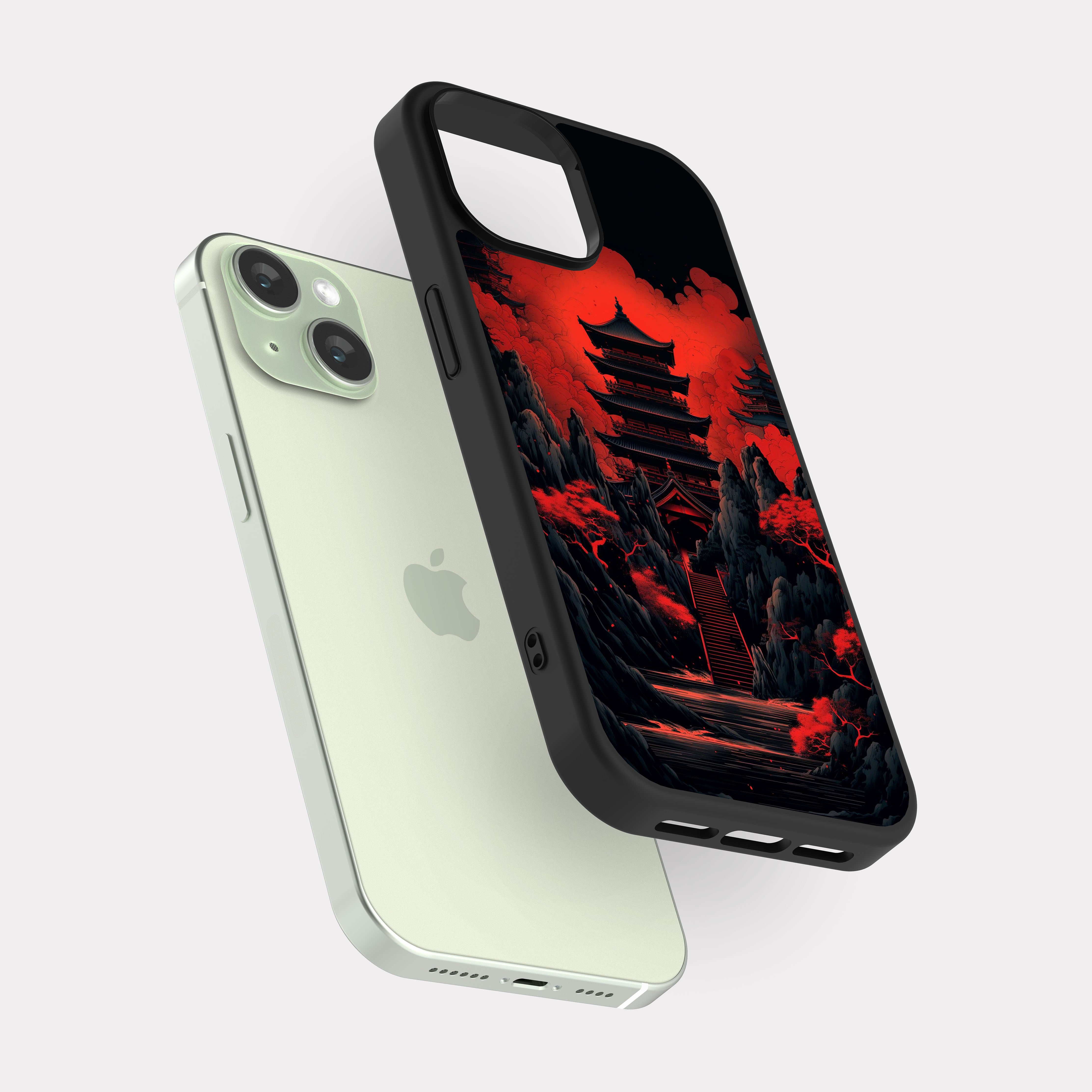 iPhone 15 case cover Japanese Home Black