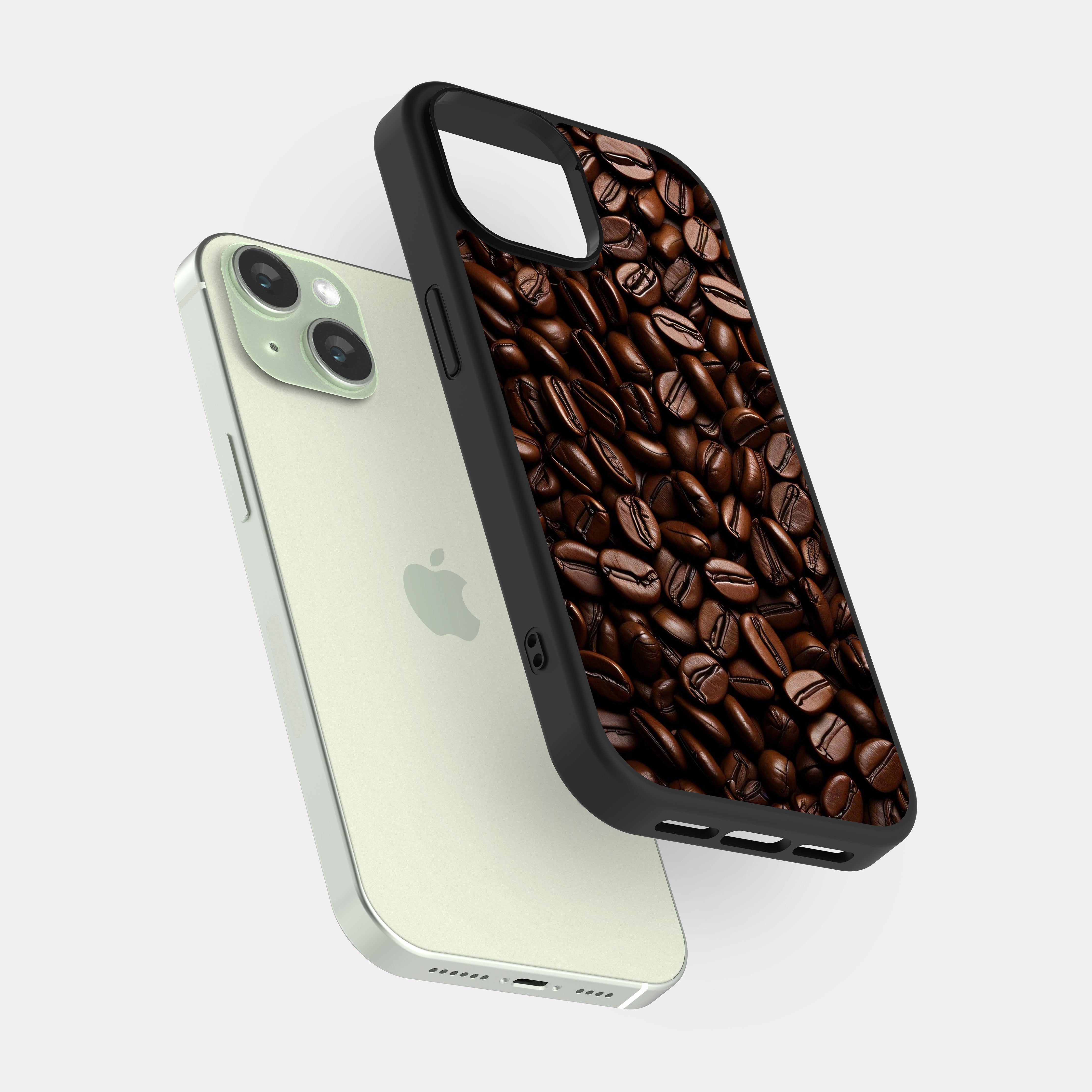 iPhone 15 case cover Coffee Beans Brown