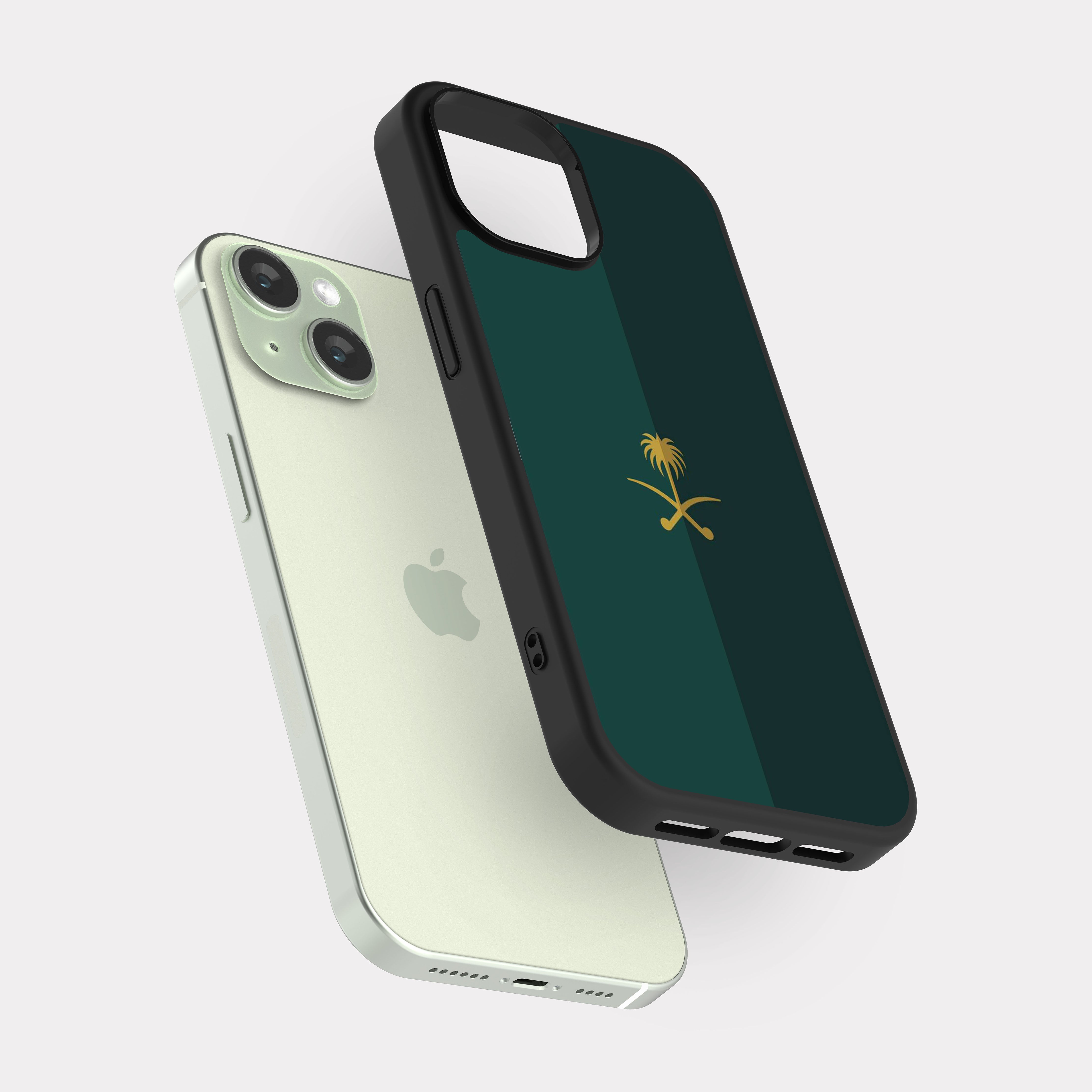 iPhone 15 case cover The Great Saudi Arabia Green gold