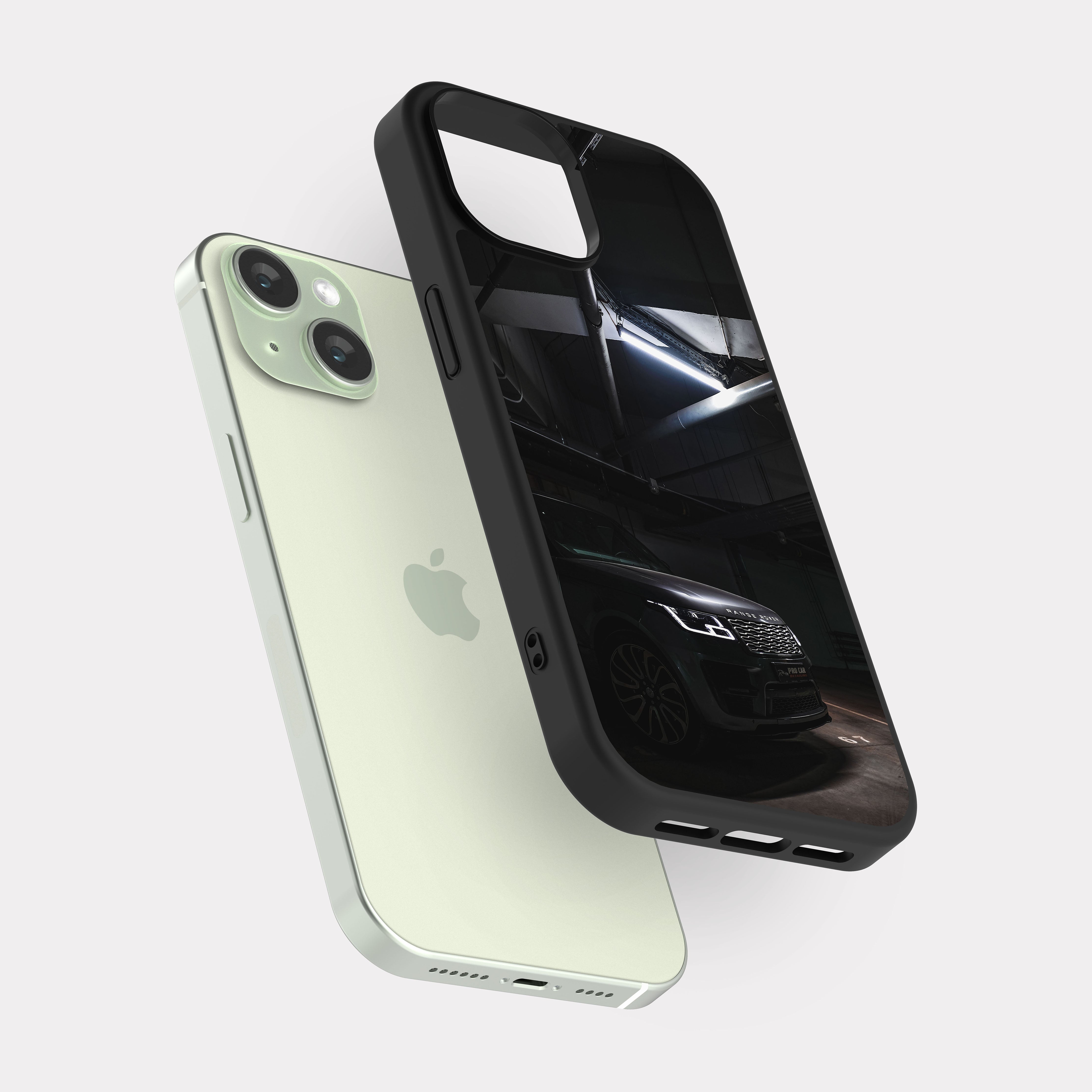 iPhone 15 case cover Land Rover Range Rover White